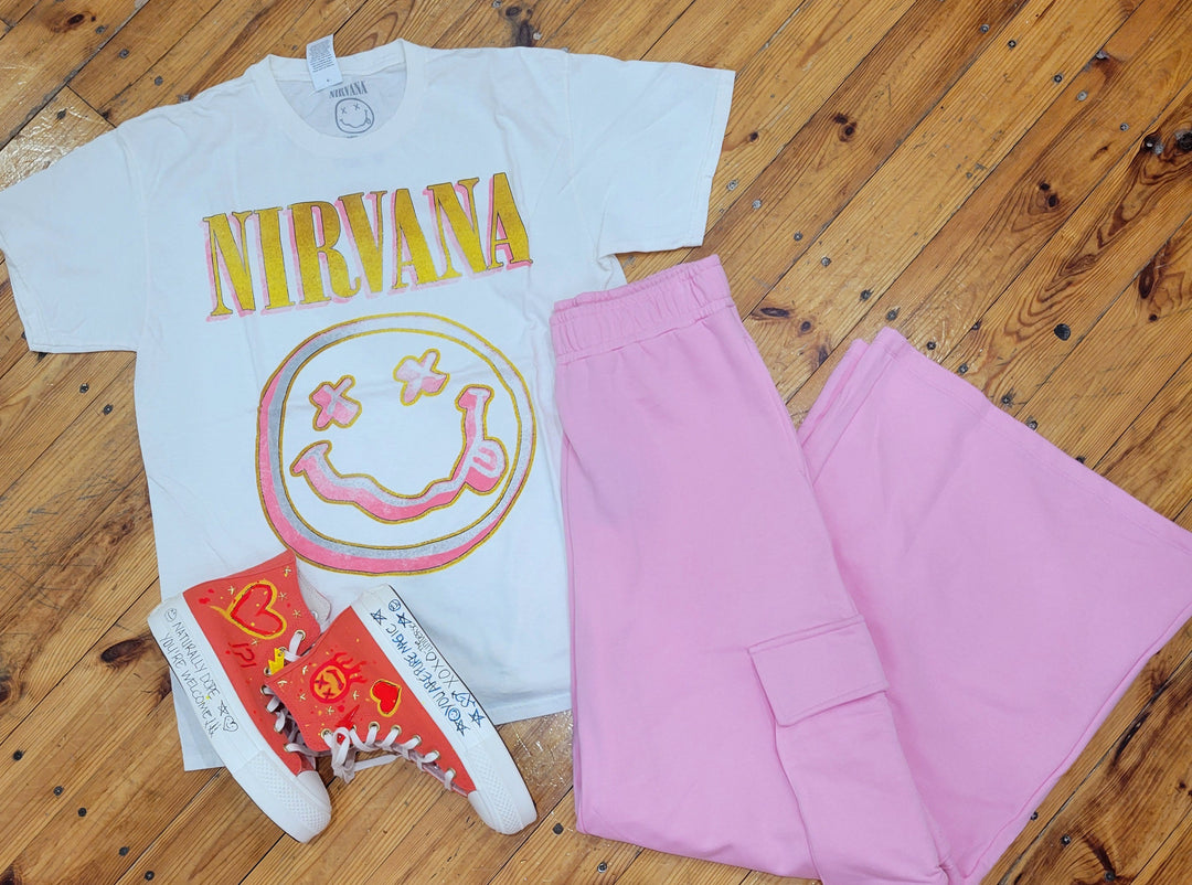 Nirvana Smiley Licensed Tee on Simply Obsessed