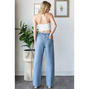 OLI + HALI Washed All Over Shine Jeans - BLUE on Simply Obsessed