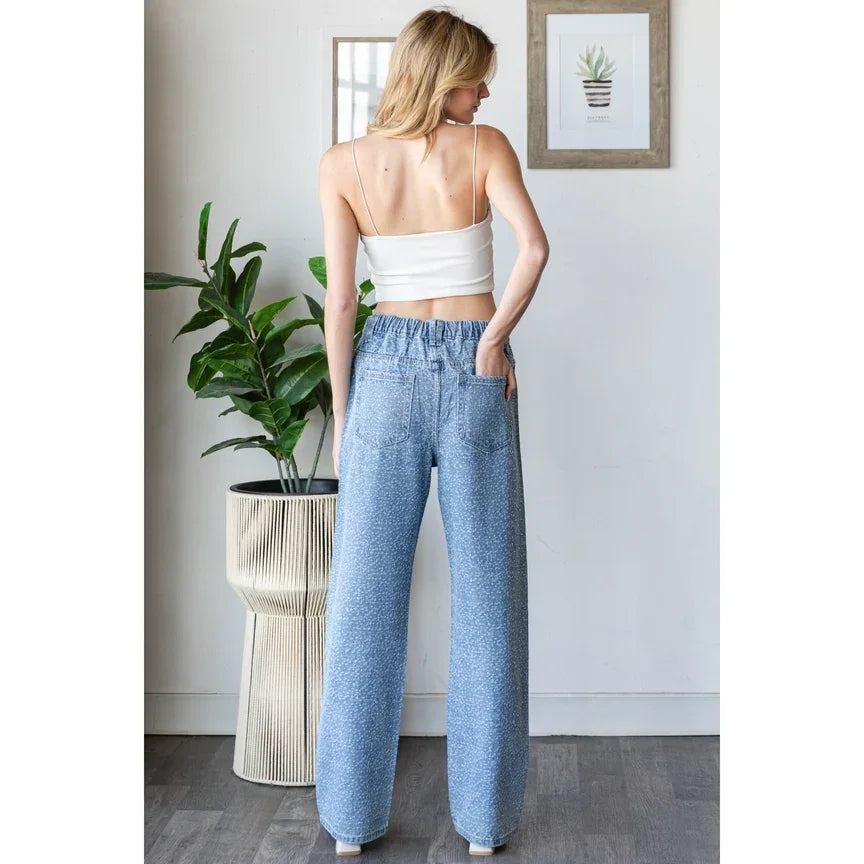 OLI + HALI Washed All Over Shine Jeans - BLUE on Simply Obsessed