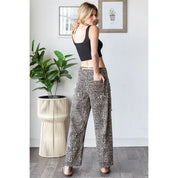 OLI + HALI Washed Distressed Camouflage Pants - BROWN LEOPARD on Simply Obsessed