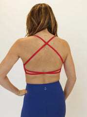 "Olivia" Open Back Low Impact Sports Bra w/ Removable Pads on Simply Obsessed
