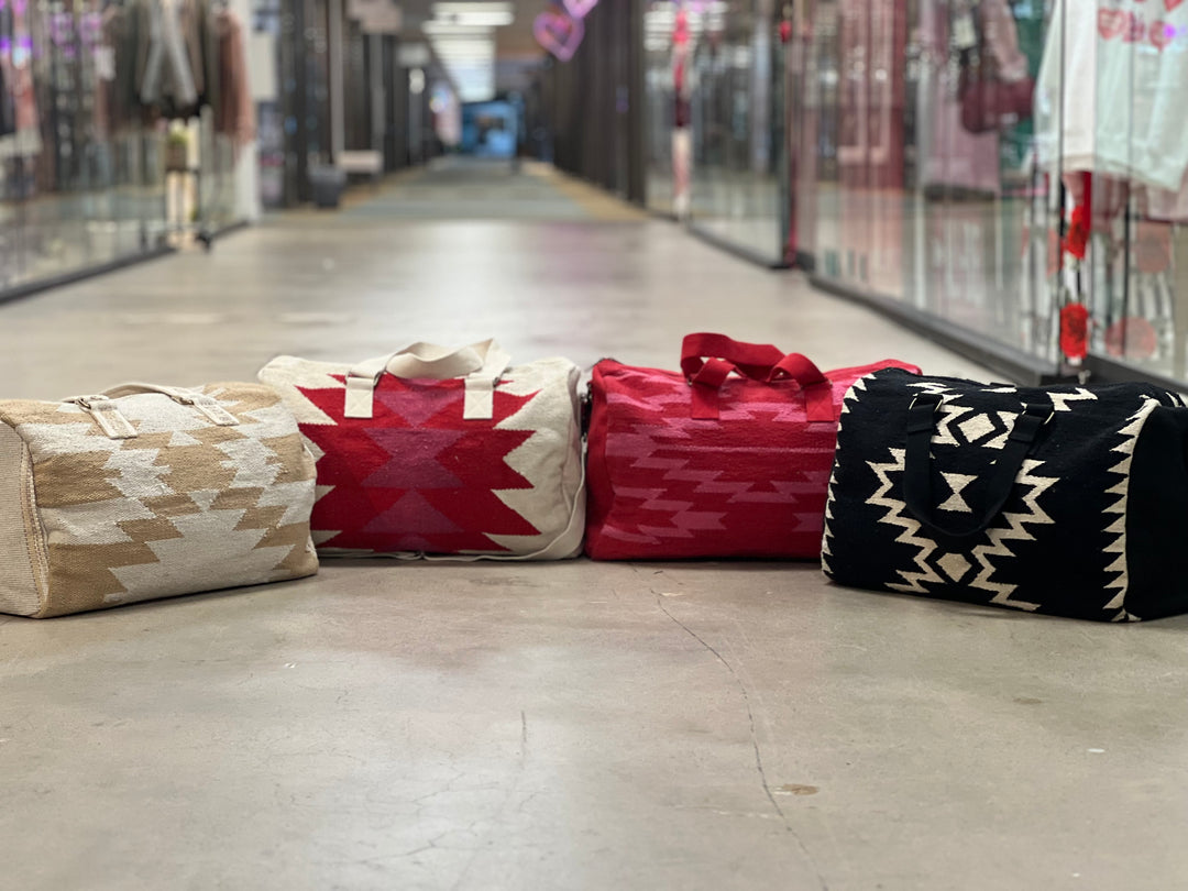 PANACHE Aztec Duffel Bags on Simply Obsessed
