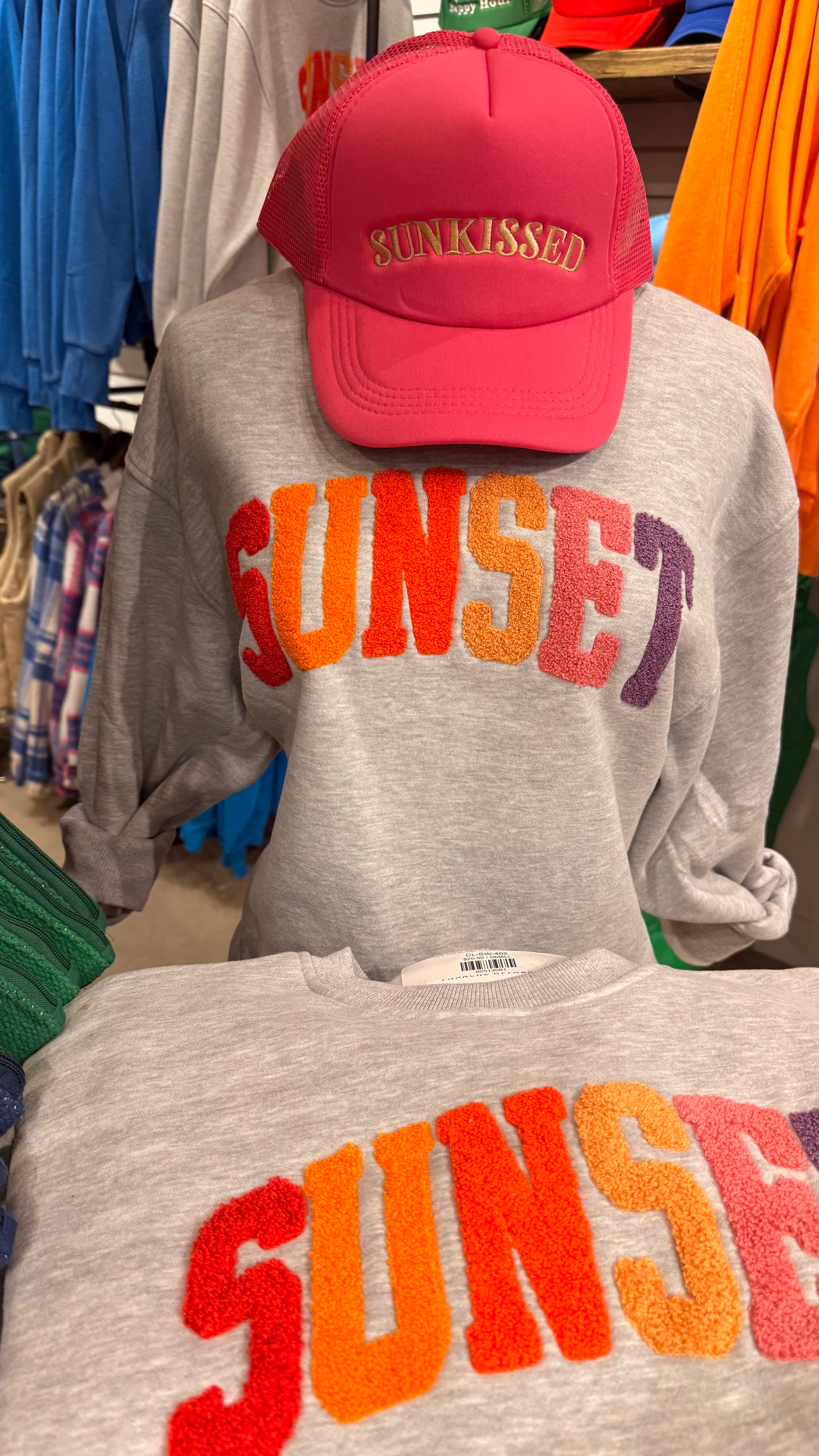 PANACHE Sunset Sweatshirt - H GREY on Simply Obsessed