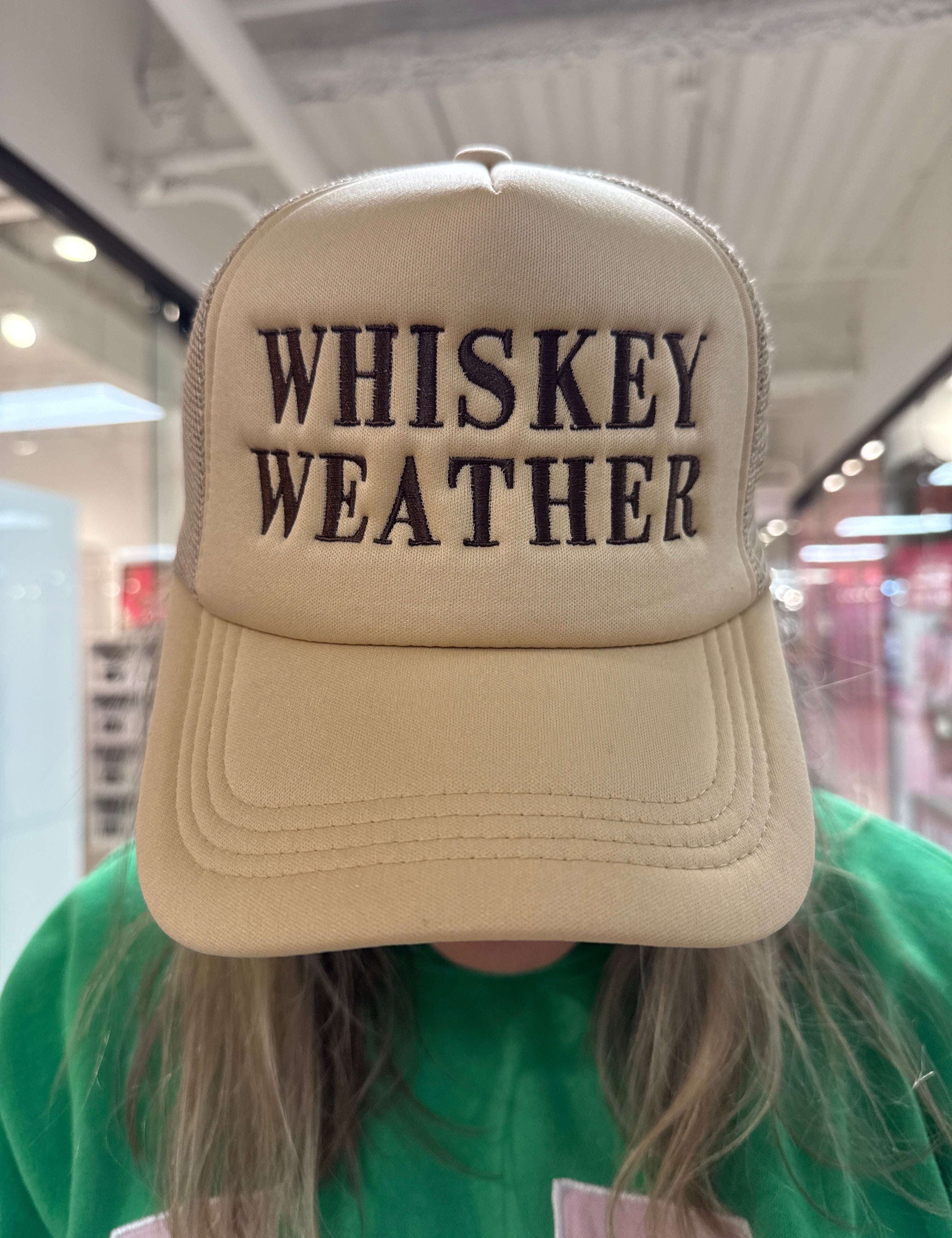 PANACHE Whiskey Weather Trucker Hat on Simply Obsessed