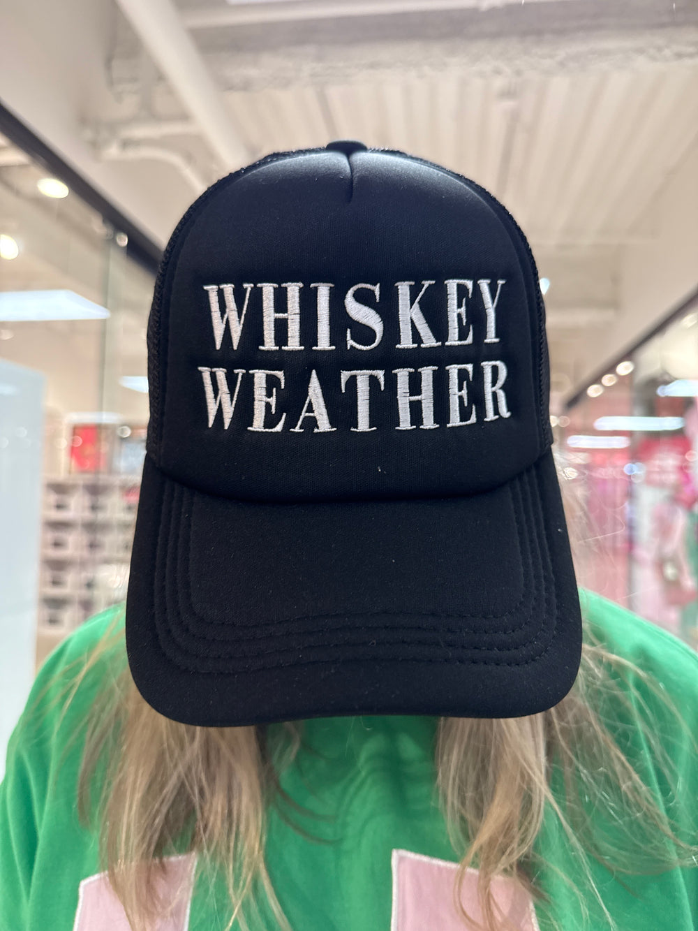 PANACHE Whiskey Weather Trucker Hat on Simply Obsessed