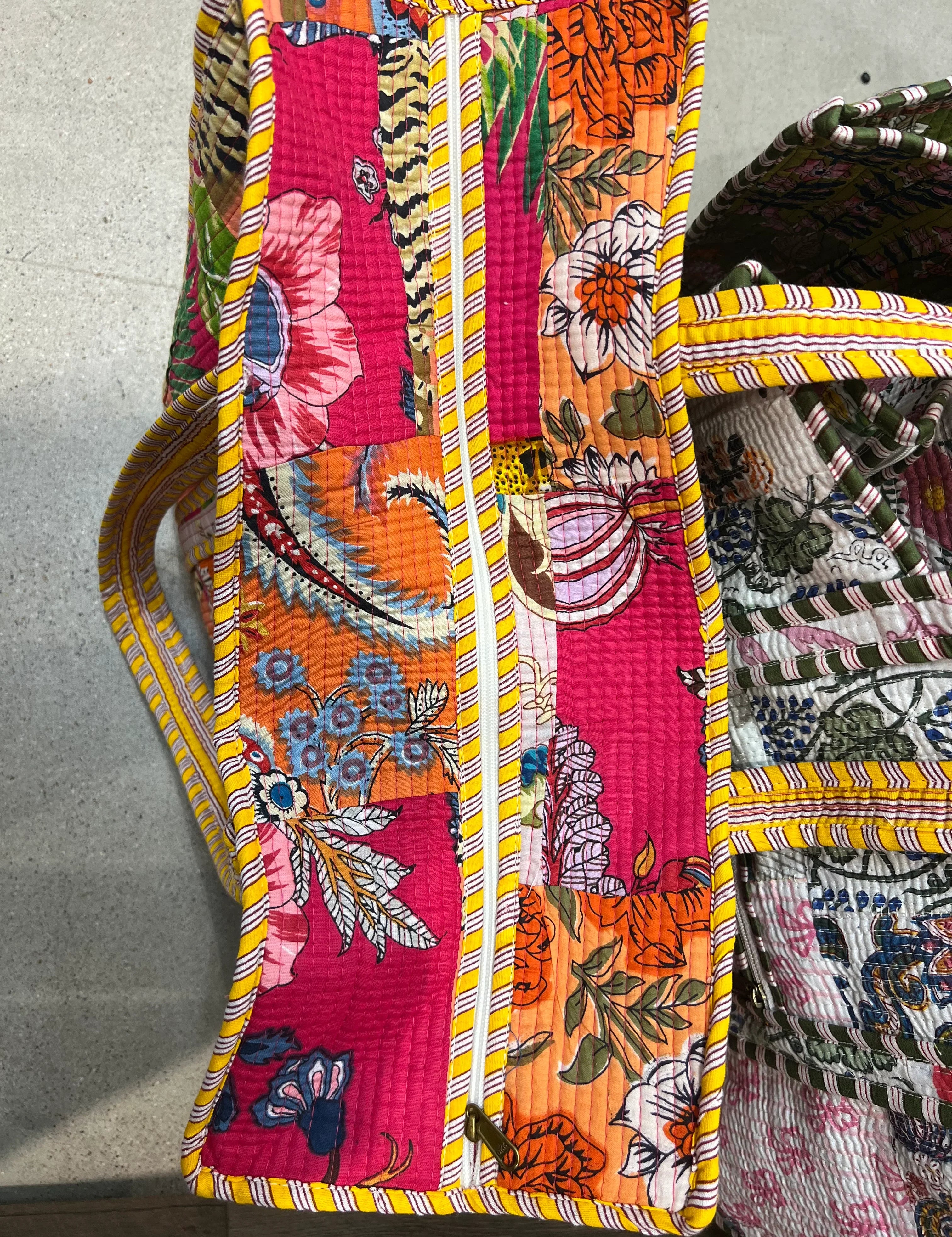 Patchwork Carryall Bag on Simply Obsessed