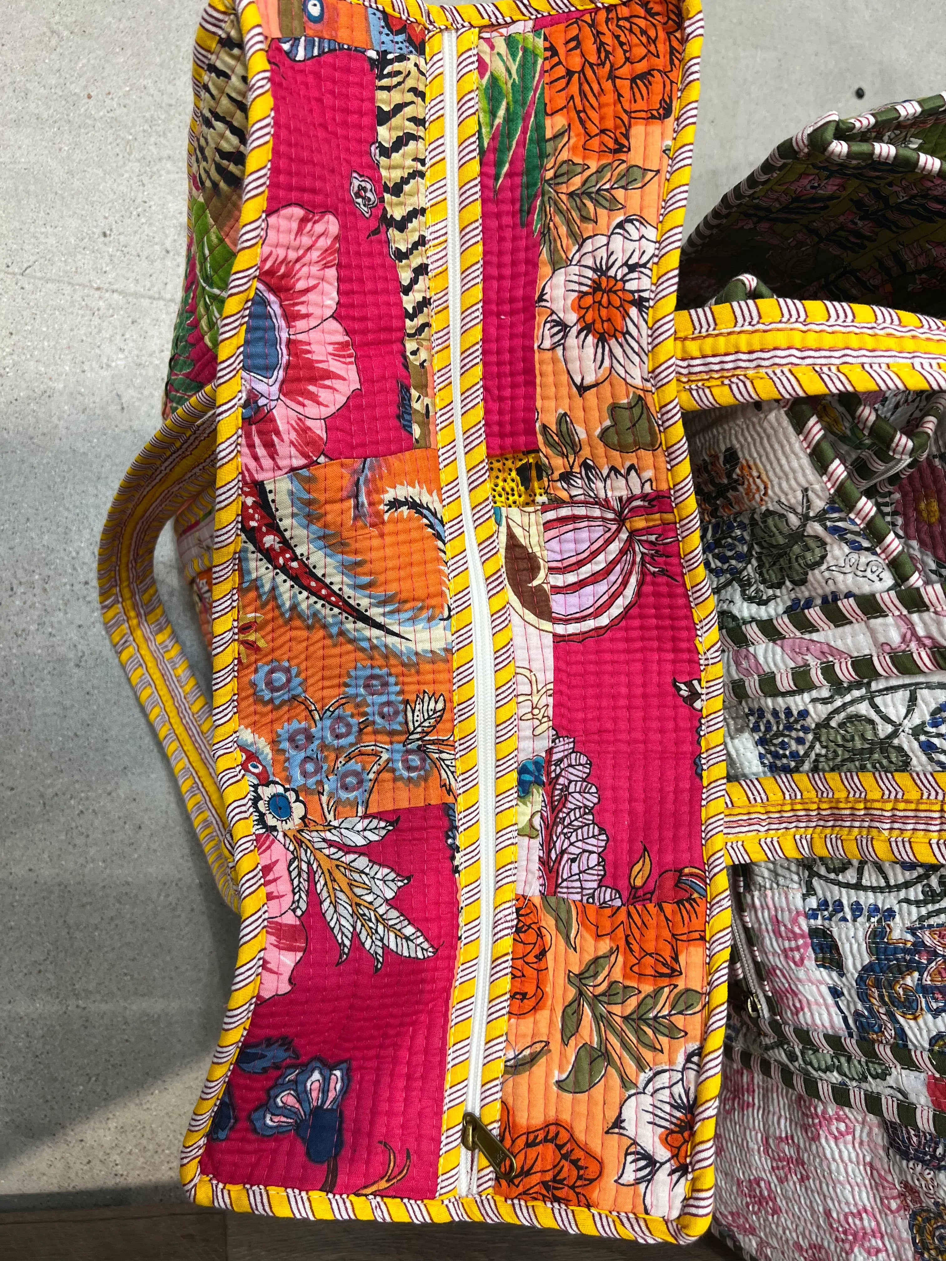 Patchwork Carryall Bag on Simply Obsessed