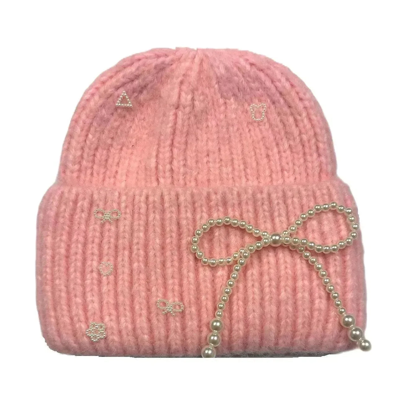 Pearl Bow Beanies on Simply Obsessed