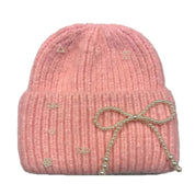 Pearl Bow Beanies on Simply Obsessed
