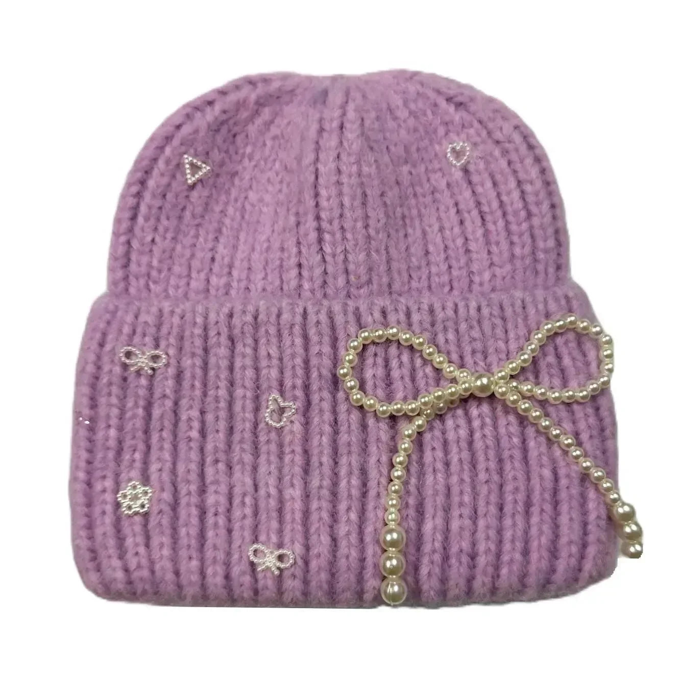 Pearl Bow Beanies on Simply Obsessed