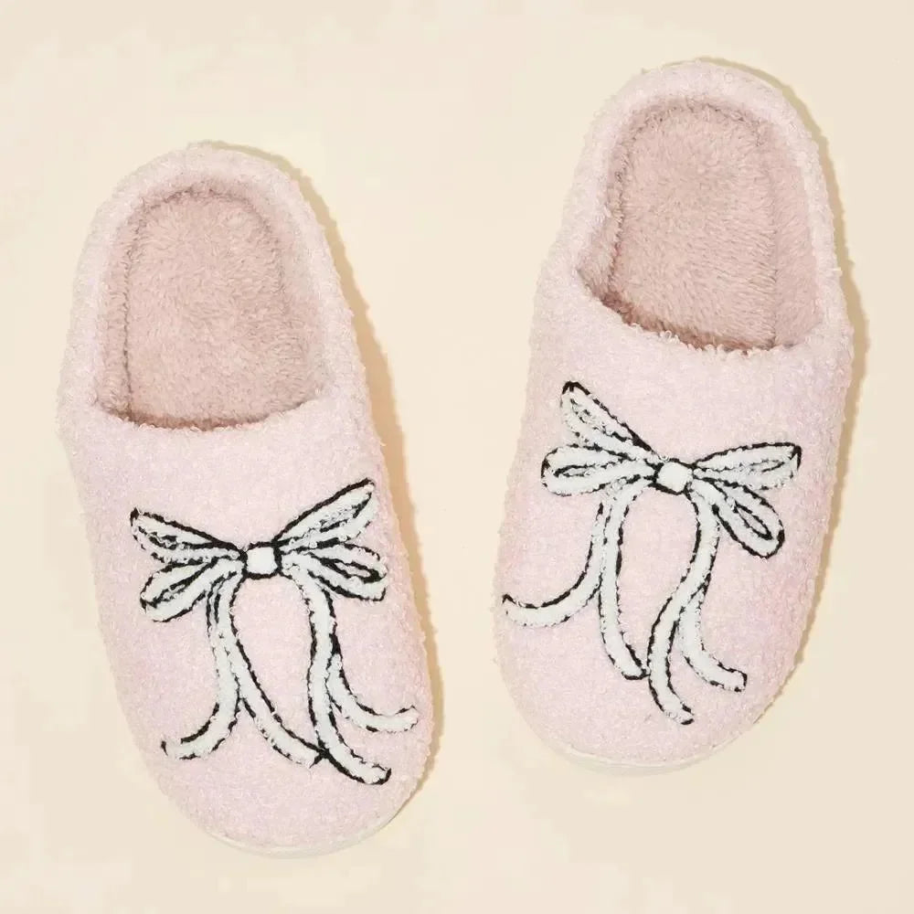 Pink Bow Slippers on Simply Obsessed