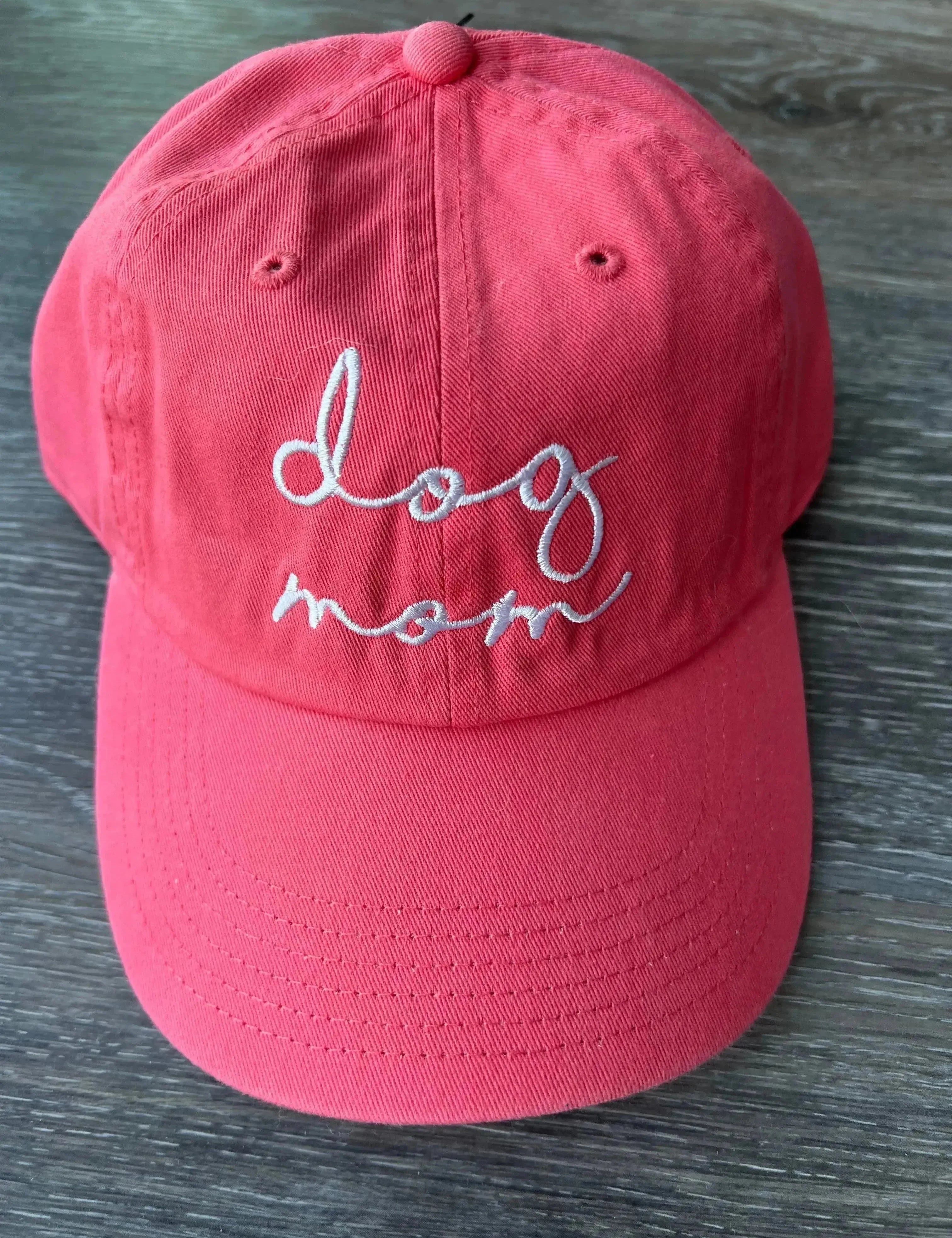 Pink Dog Mom Baseball Cap on Simply Obsessed