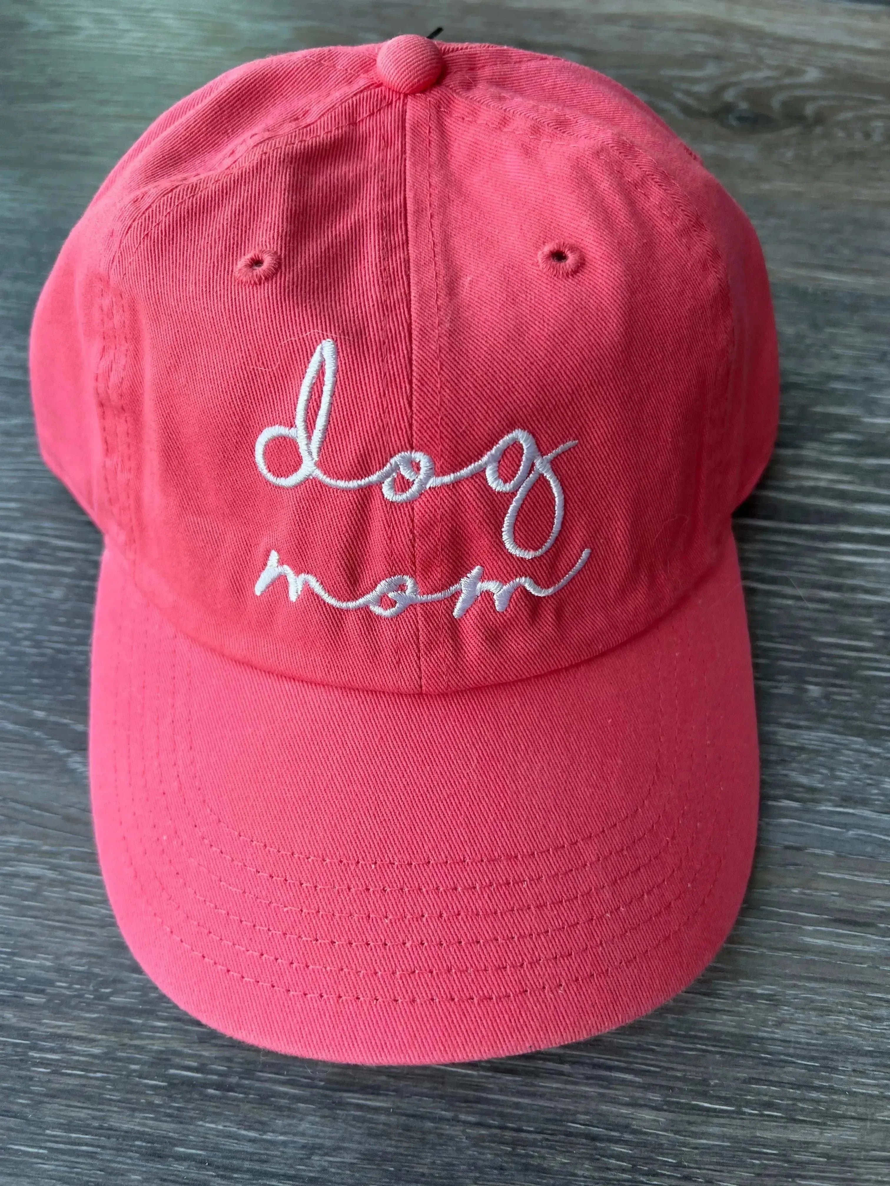Pink Dog Mom Baseball Cap on Simply Obsessed