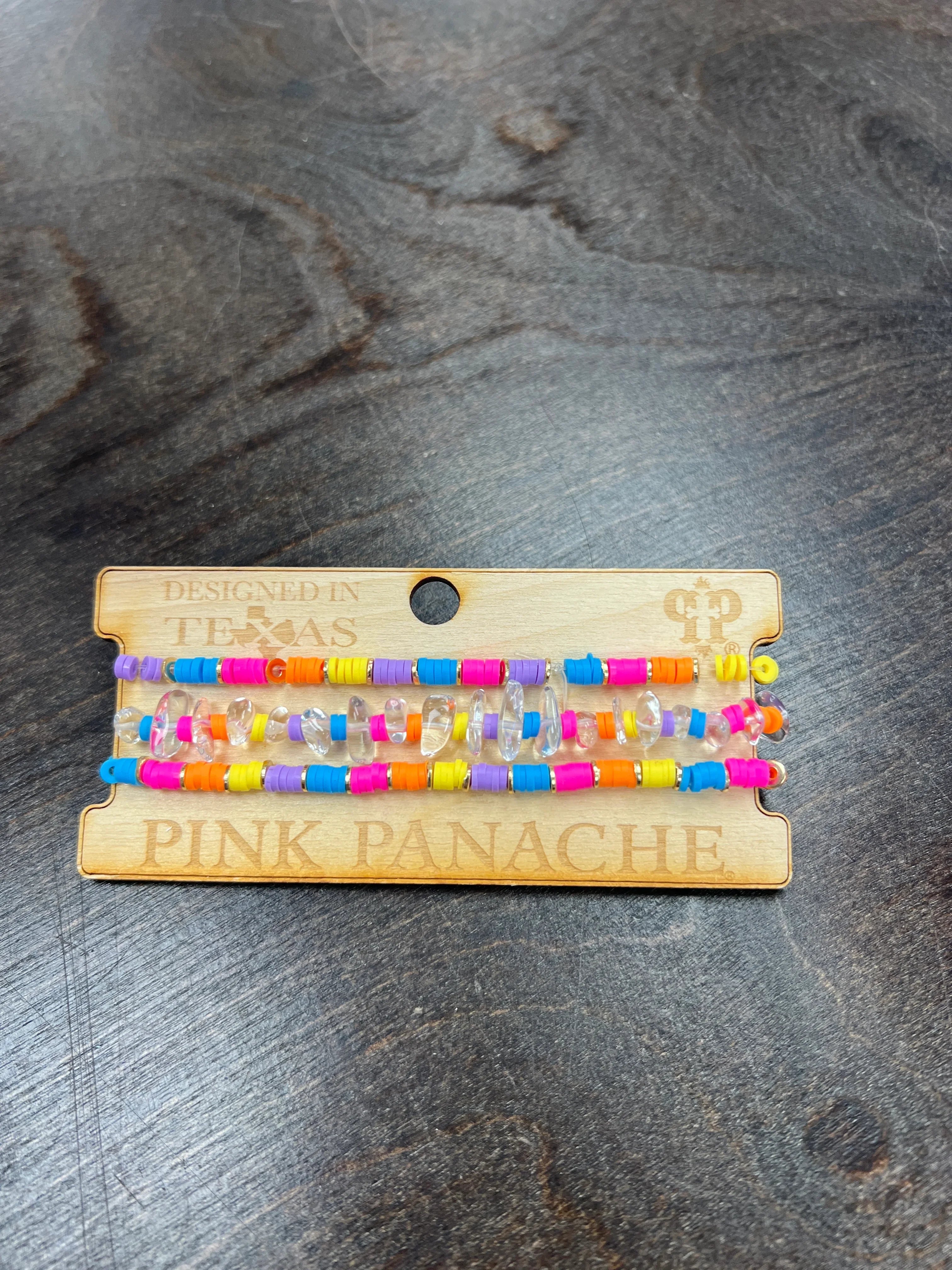 PINK PANACHE 3-Layer Summertime Bracelet Stack on Simply Obsessed