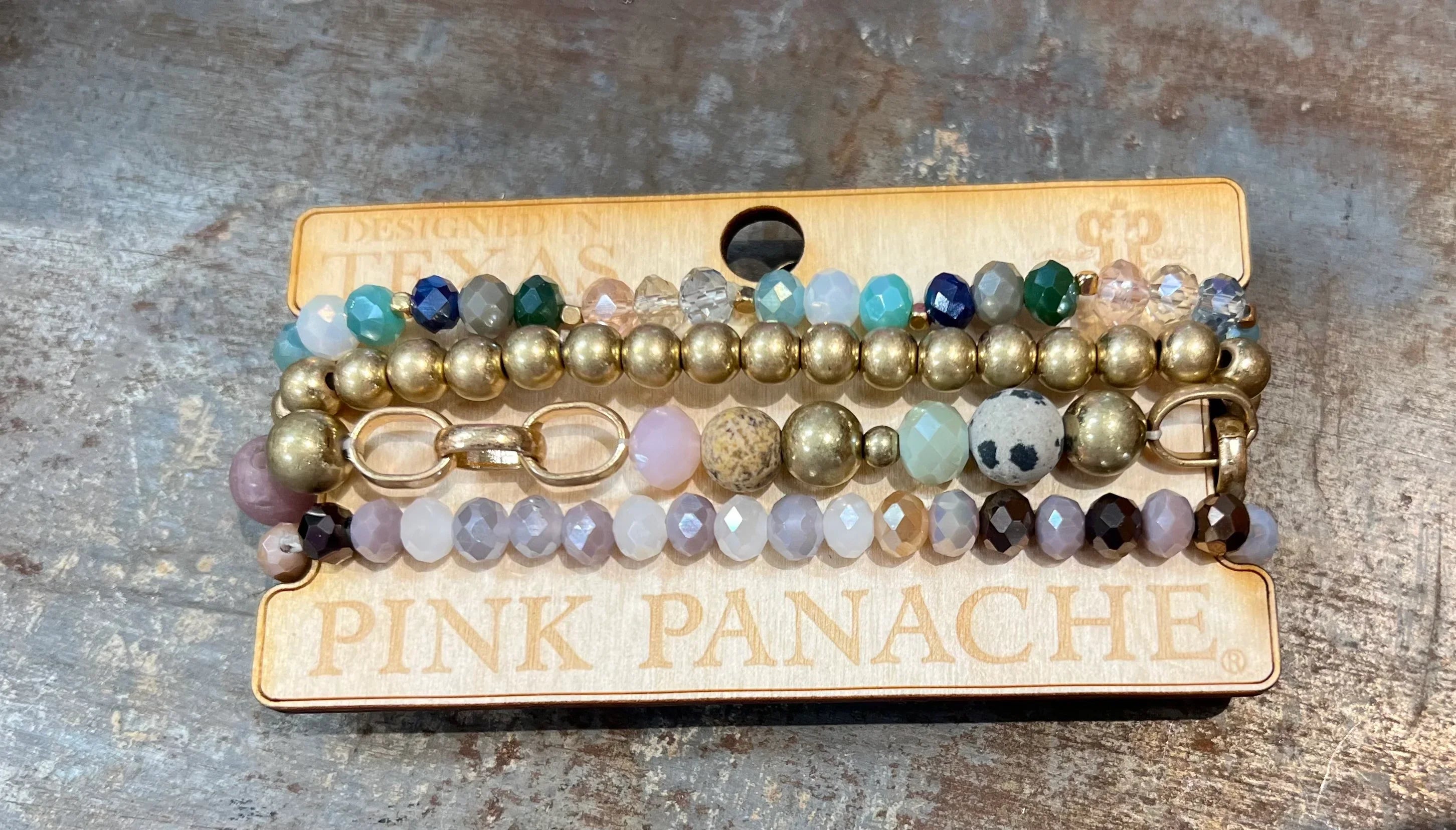 PINK PANACHE #303 Multi Everyday Bracelet Stack on Simply Obsessed
