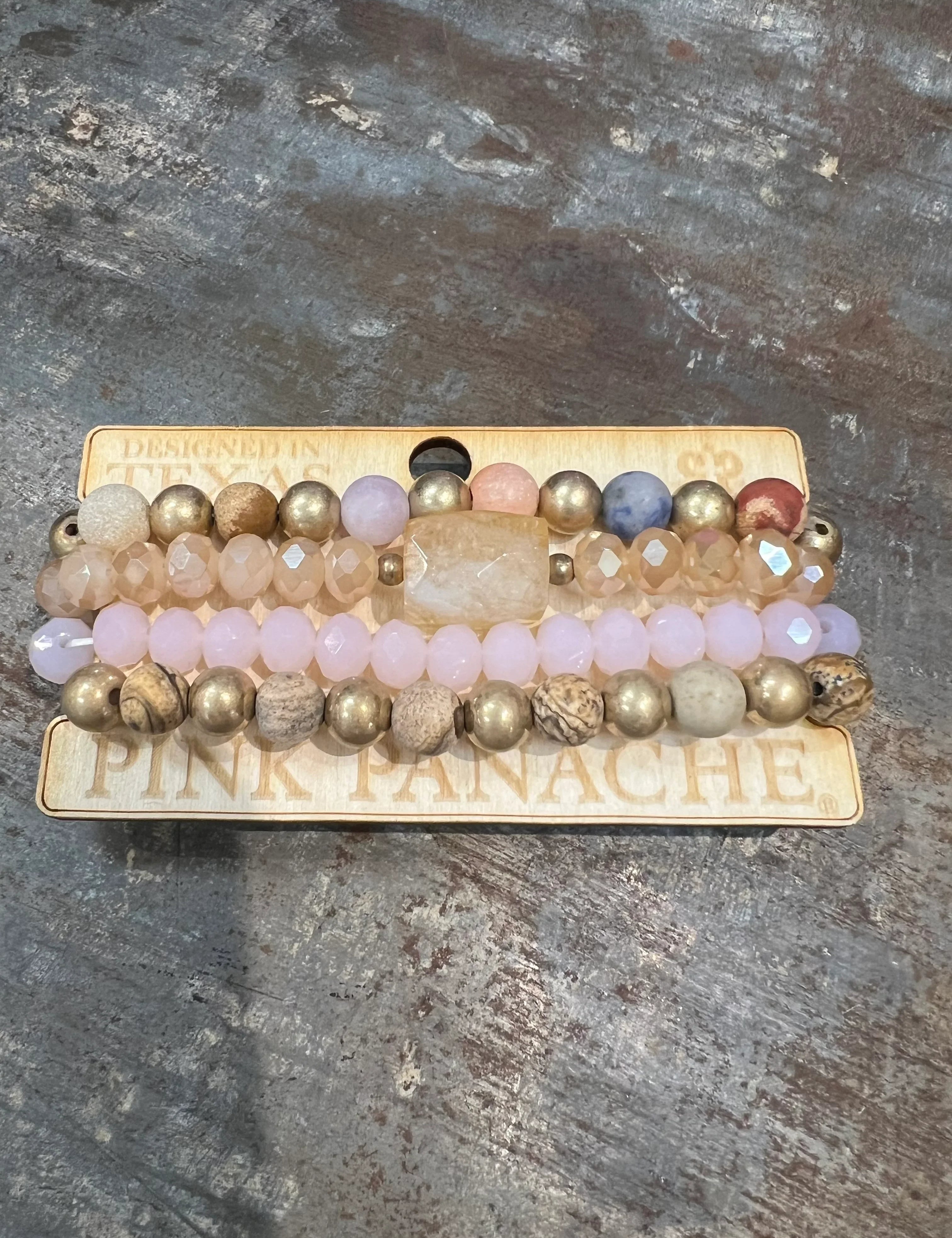Gold Bracelet Stack on Simply Obsessed