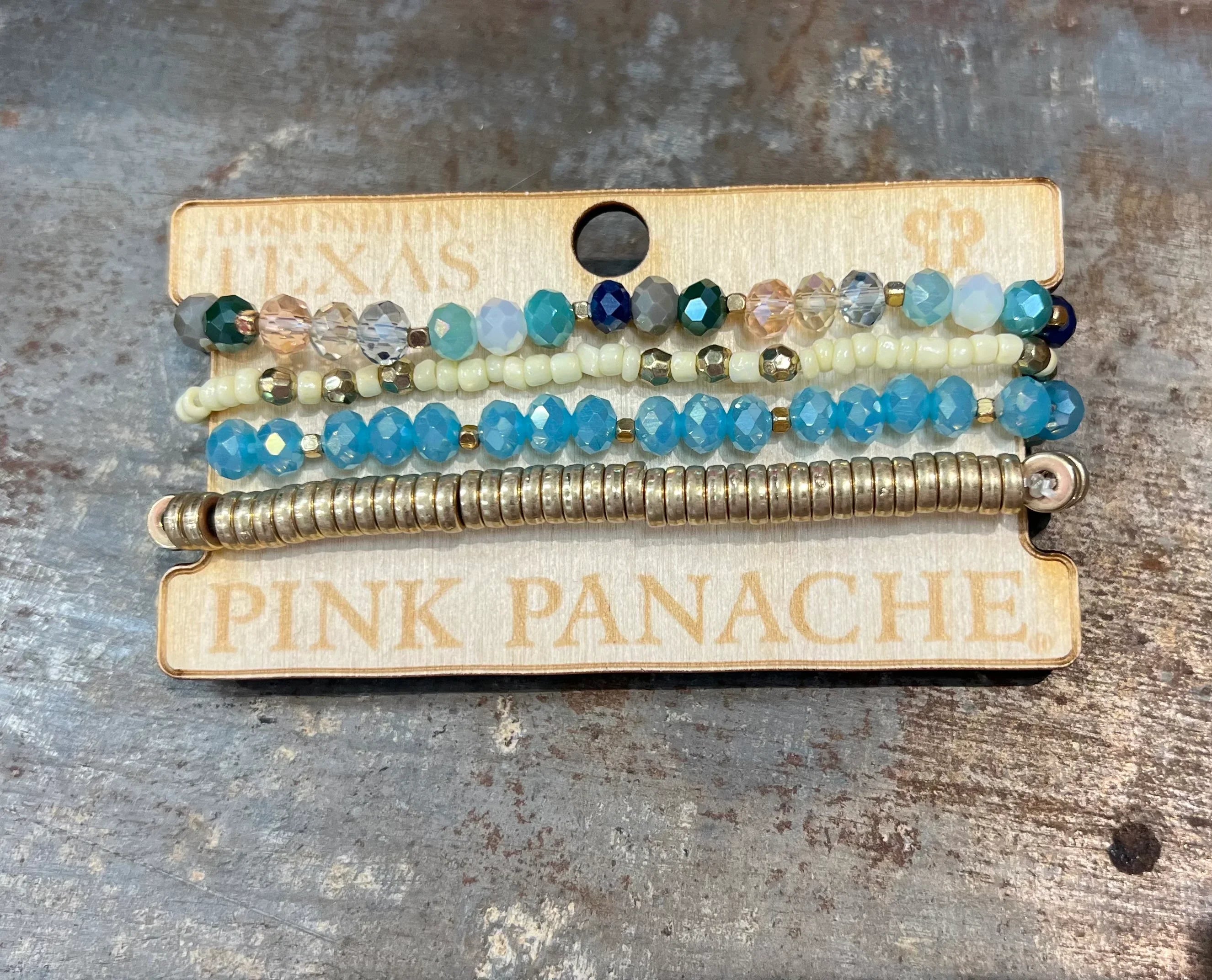 Gold Bracelet Stack on Simply Obsessed