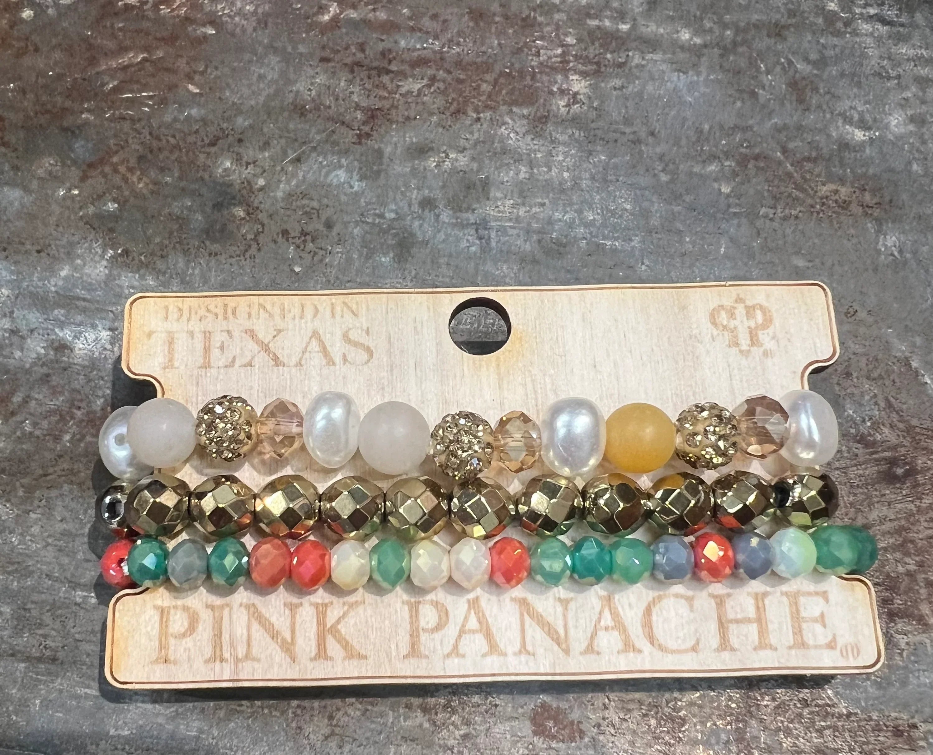 PINK PANACHE #317 Multi Everyday Bracelet Stack on Simply Obsessed