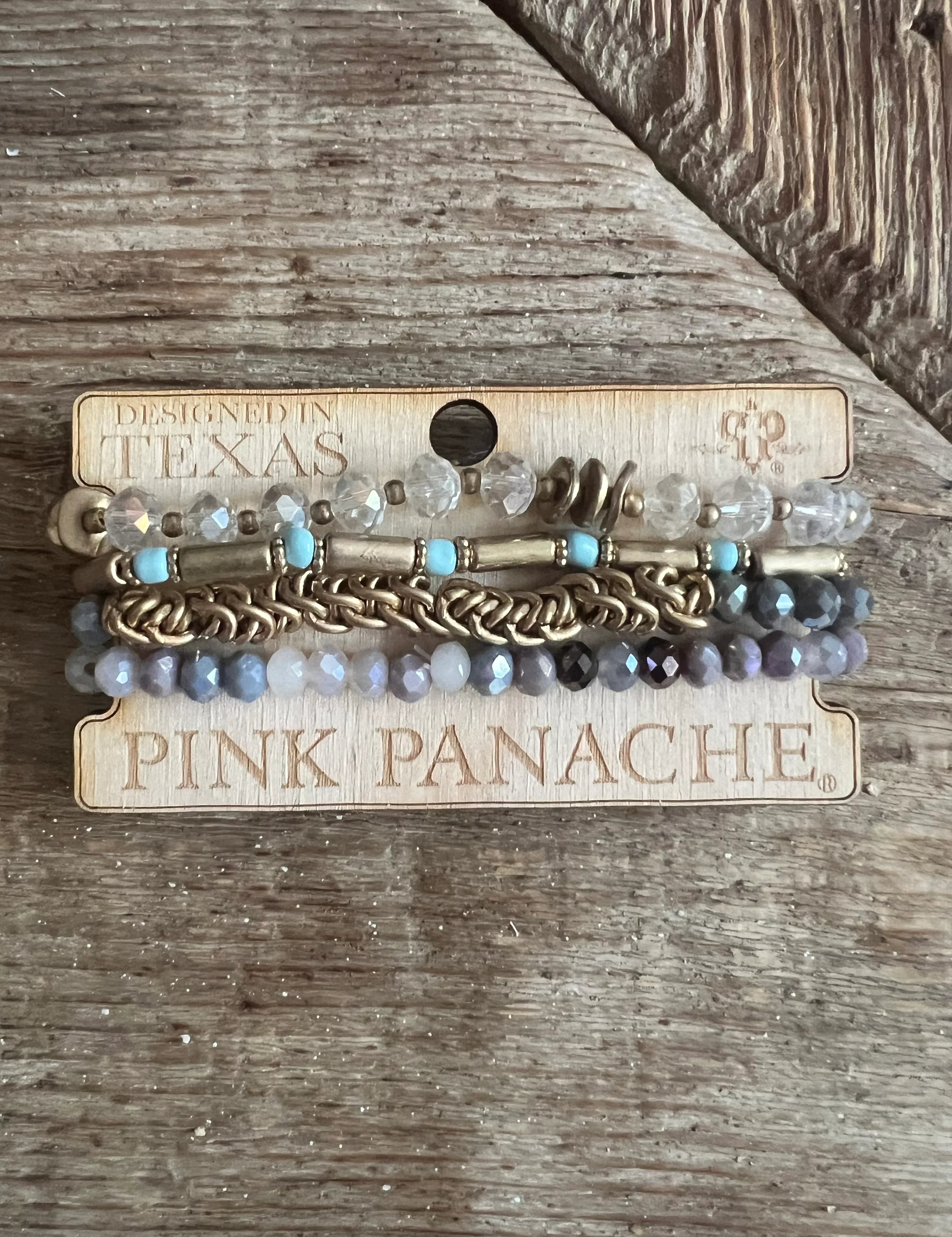 PINK PANACHE #405 Gold Everyday Bracelet Stack on Simply Obsessed