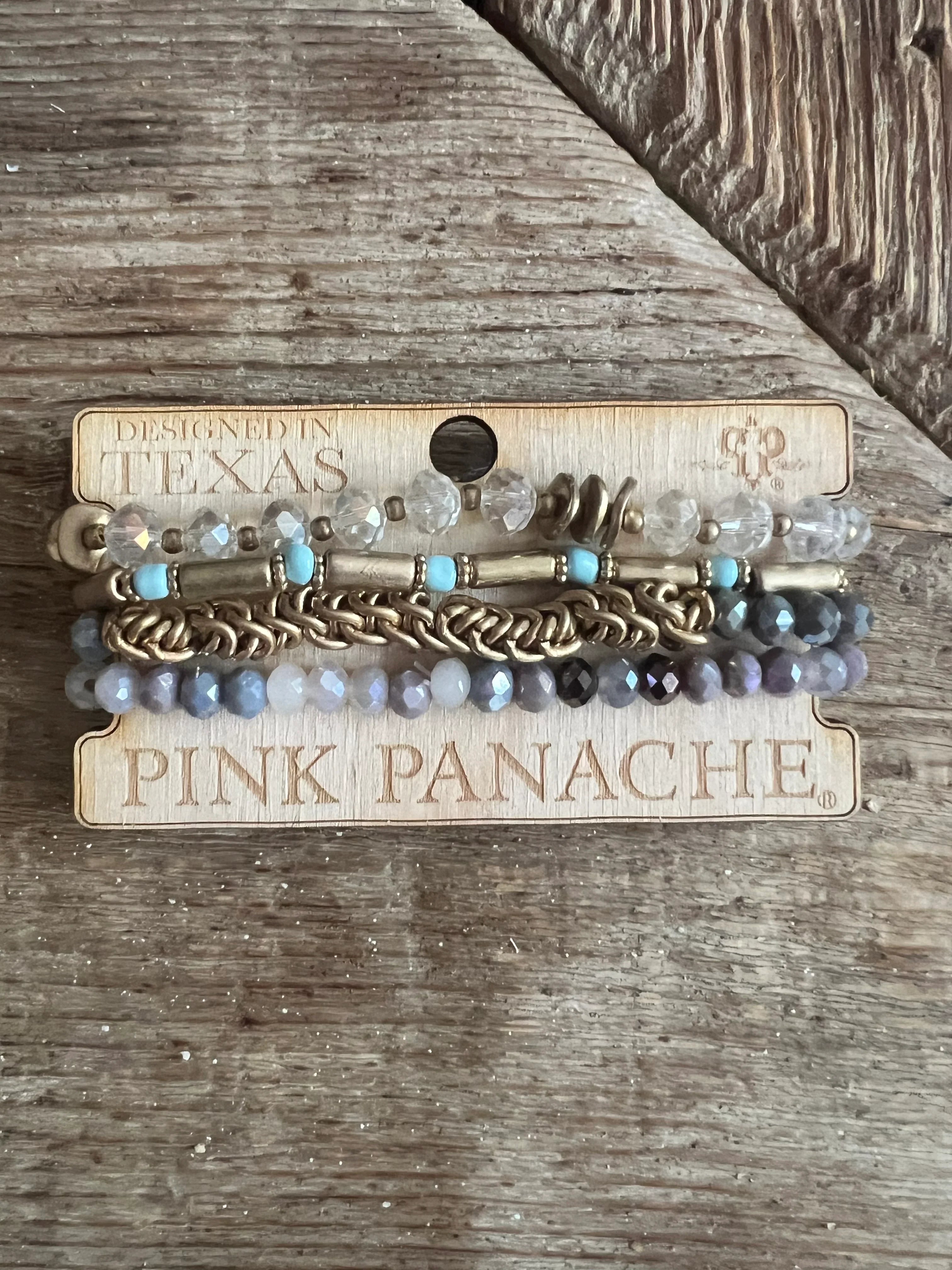 PINK PANACHE #405 Gold Everyday Bracelet Stack on Simply Obsessed