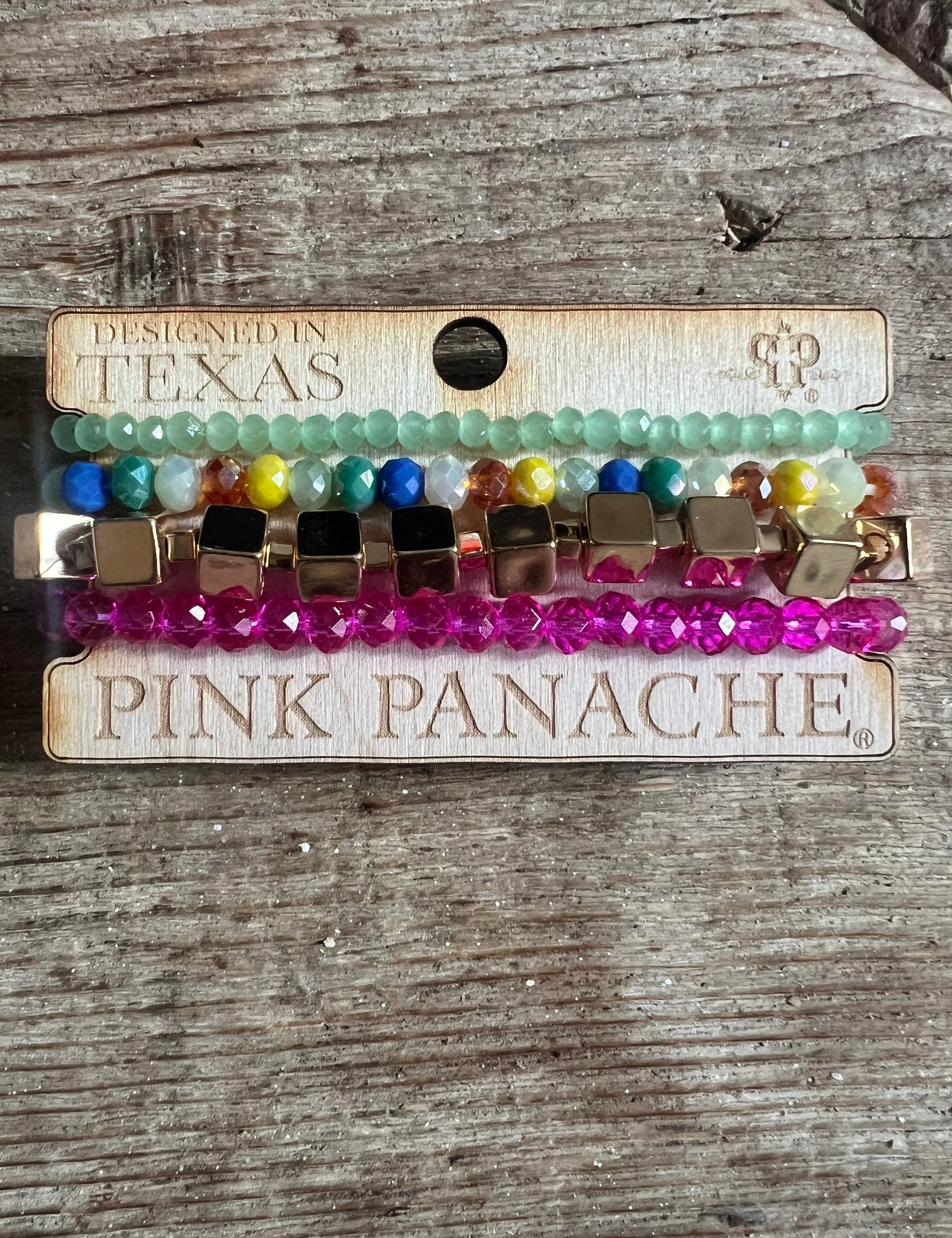 PINK PANACHE #408 Multi Bracelet Stack on Simply Obsessed