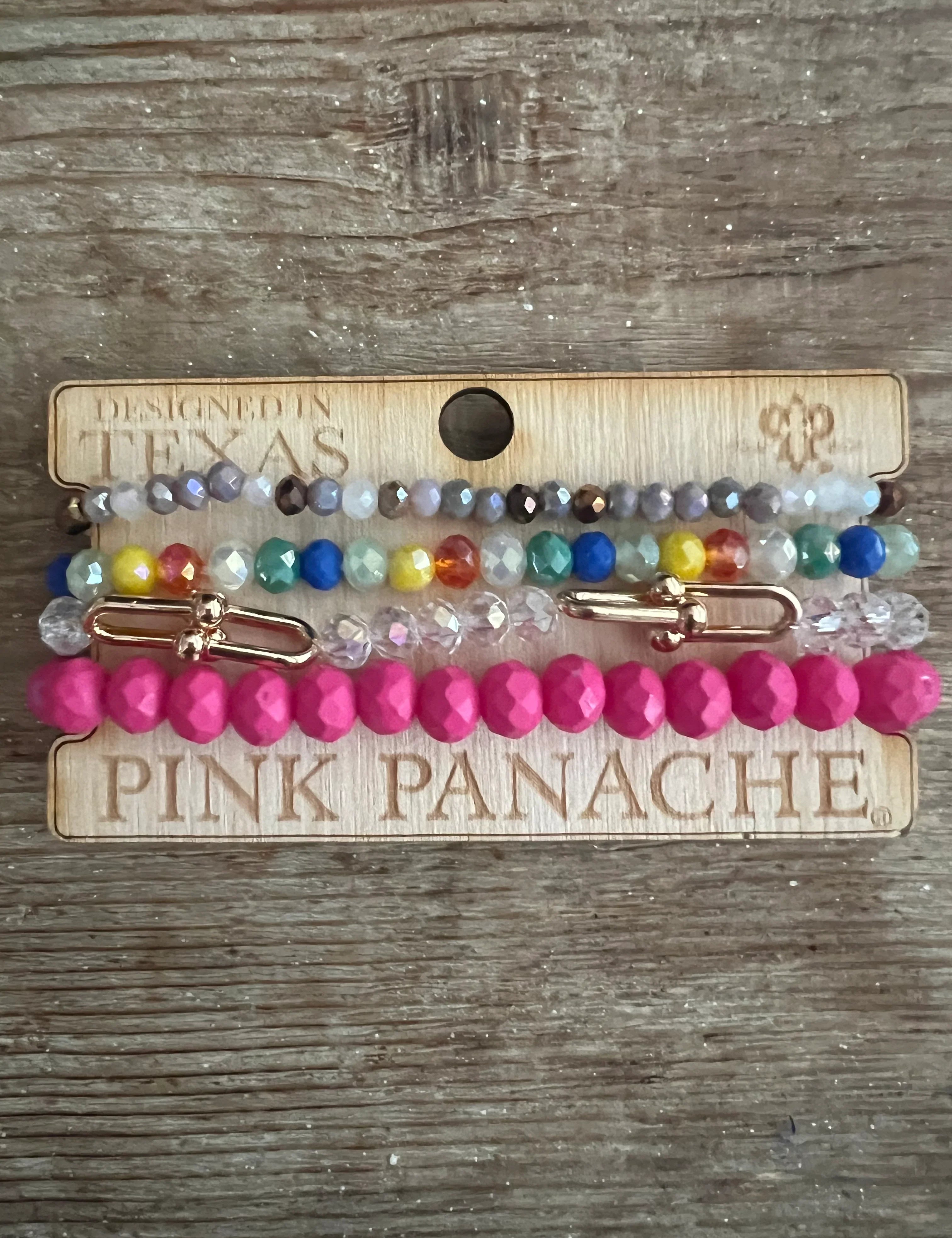 PINK PANACHE #419 Colorful Bracelet Stack on Simply Obsessed