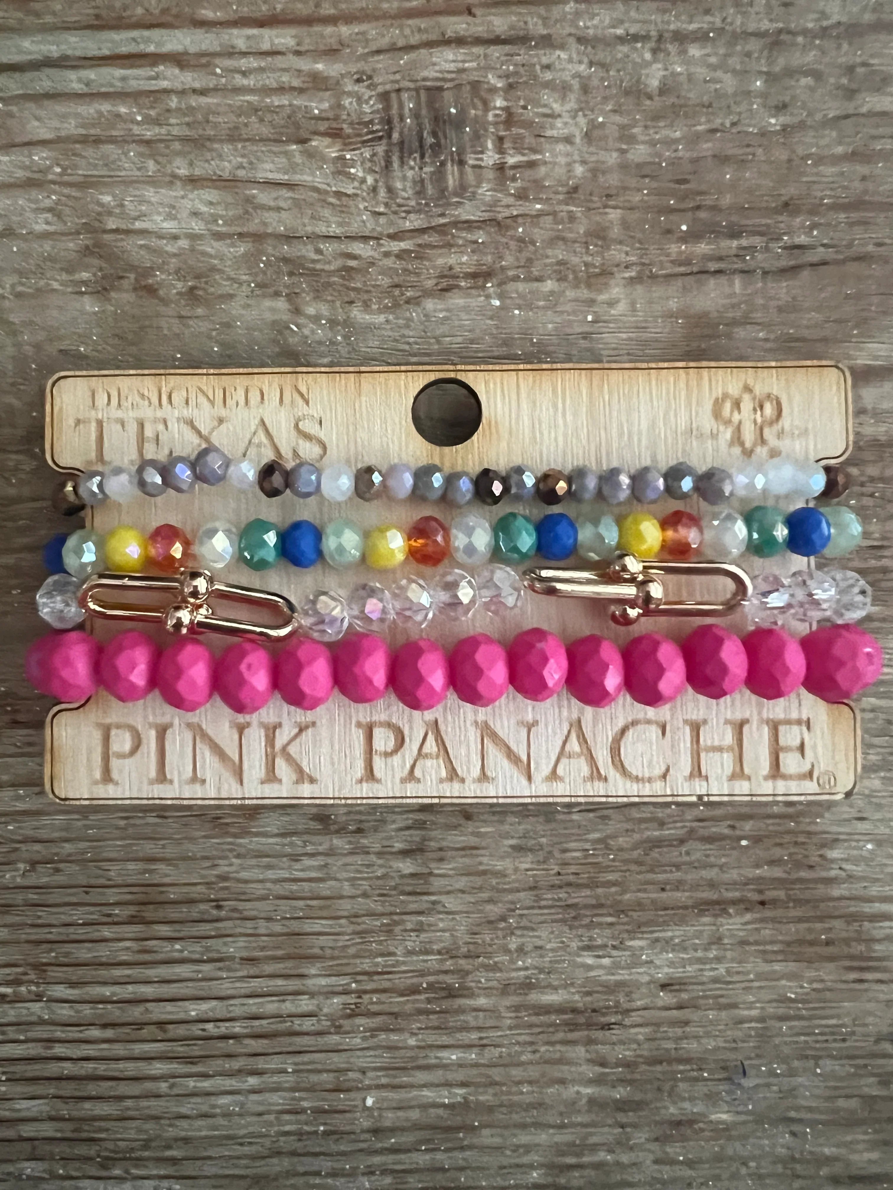PINK PANACHE #419 Colorful Bracelet Stack on Simply Obsessed