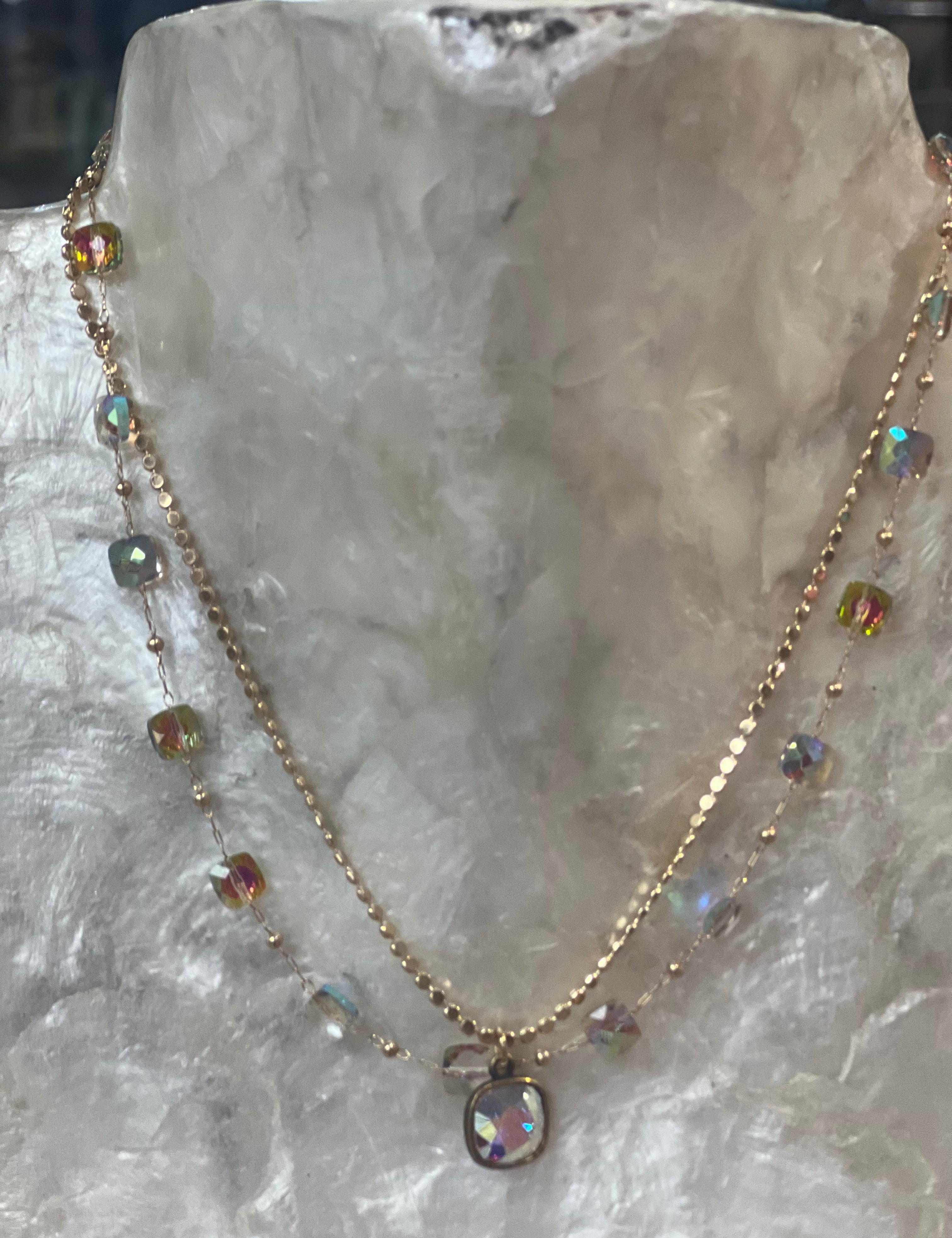 Gold Double Layered Necklace on Simply Obsessed
