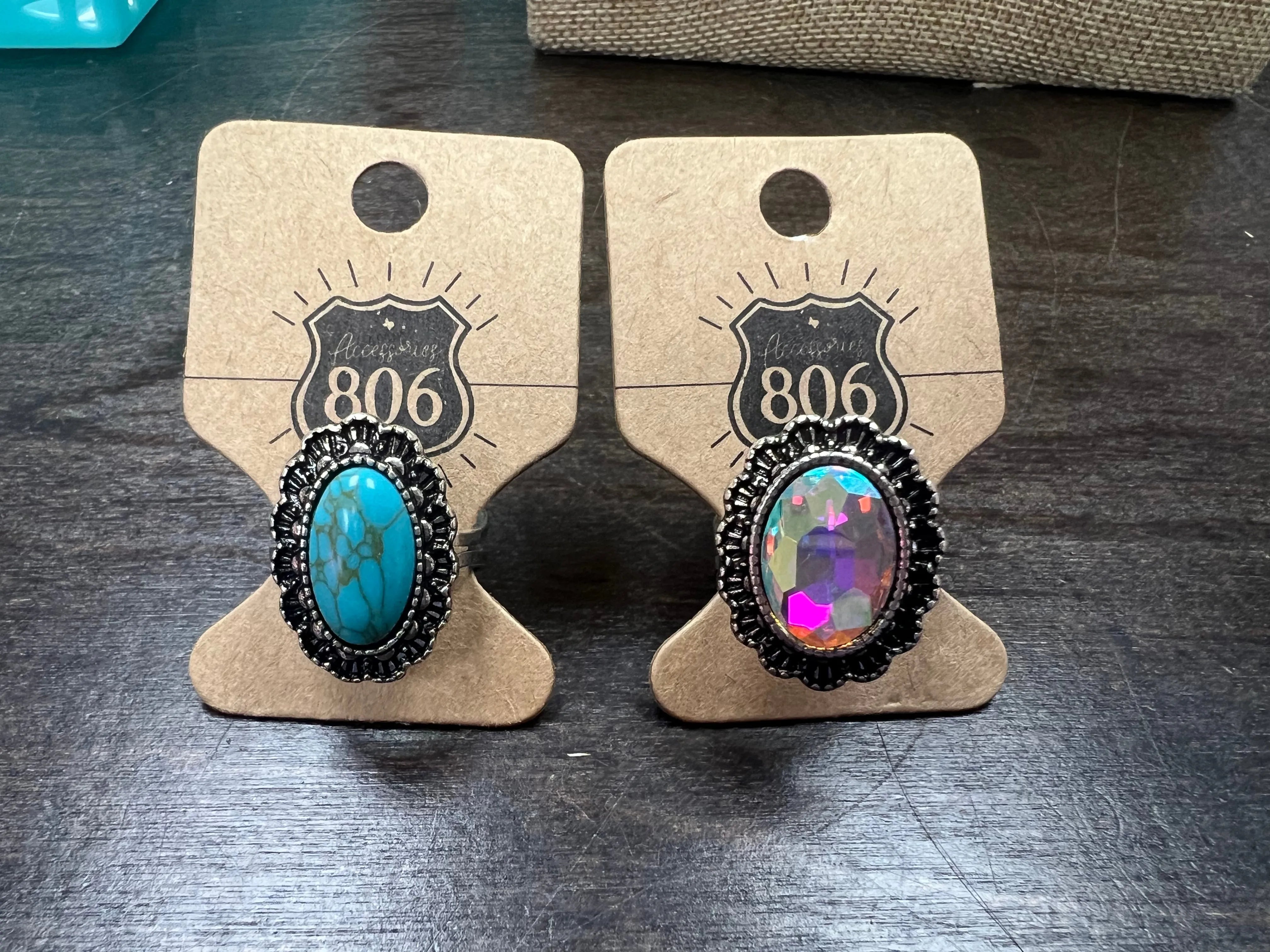 PINK PANACHE Adjustable Stone Rings on Simply Obsessed