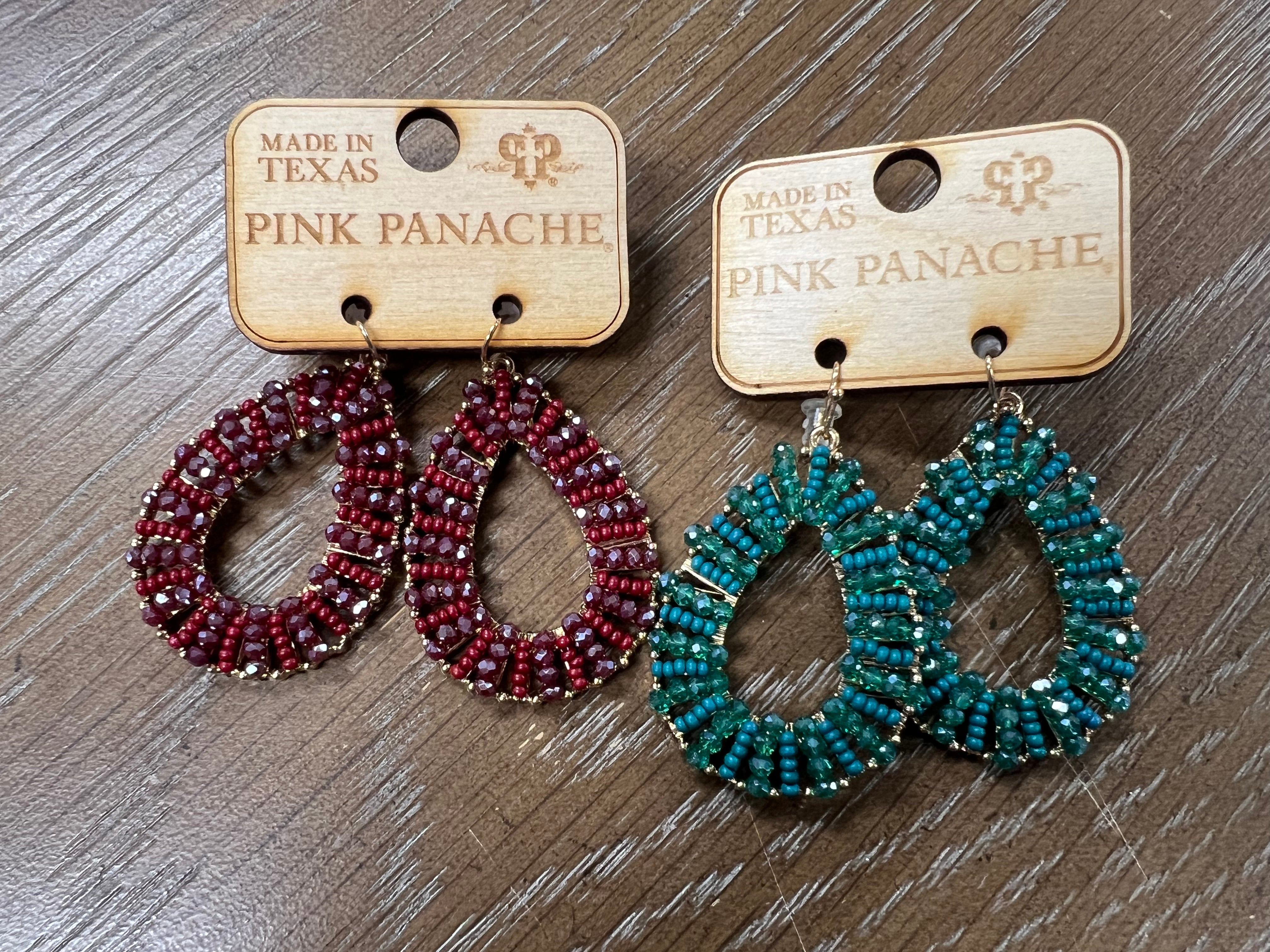 PINK PANACHE: Beaded Detail Teardrop Earrings on Simply Obsessed