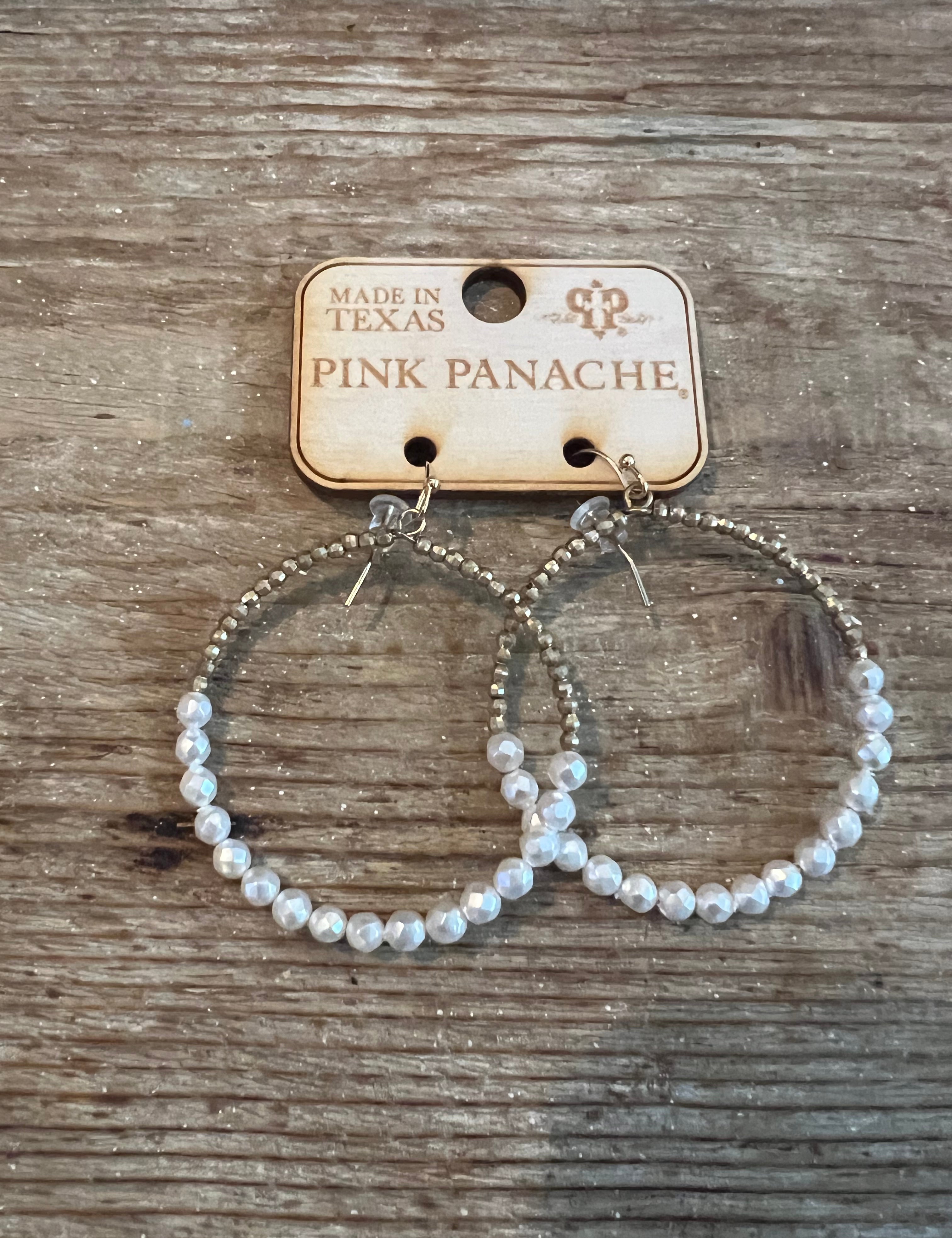 PINK PANACHE: Beaded Pearl Earrings on Simply Obsessed