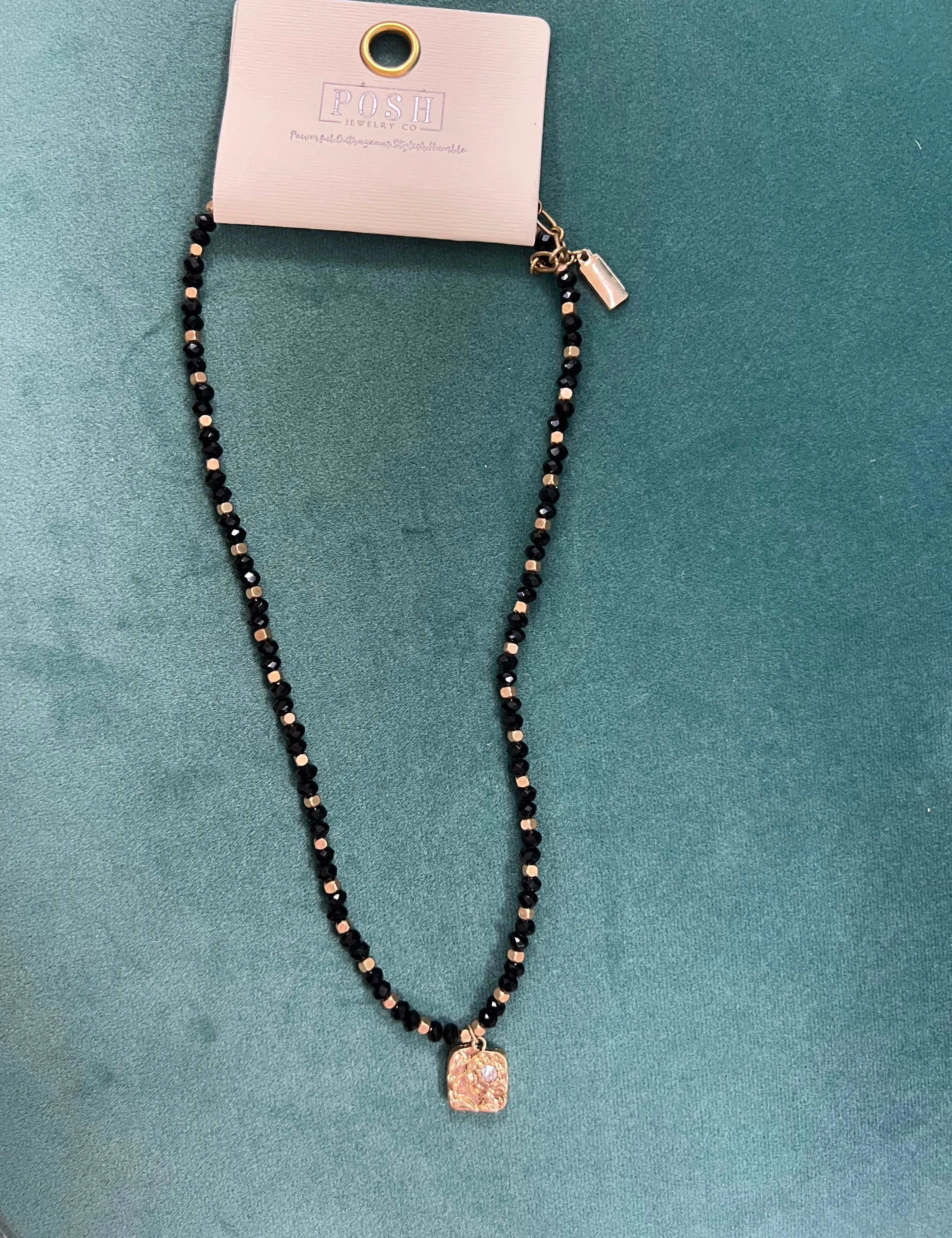 Gold Beaded Necklace on Simply Obsessed