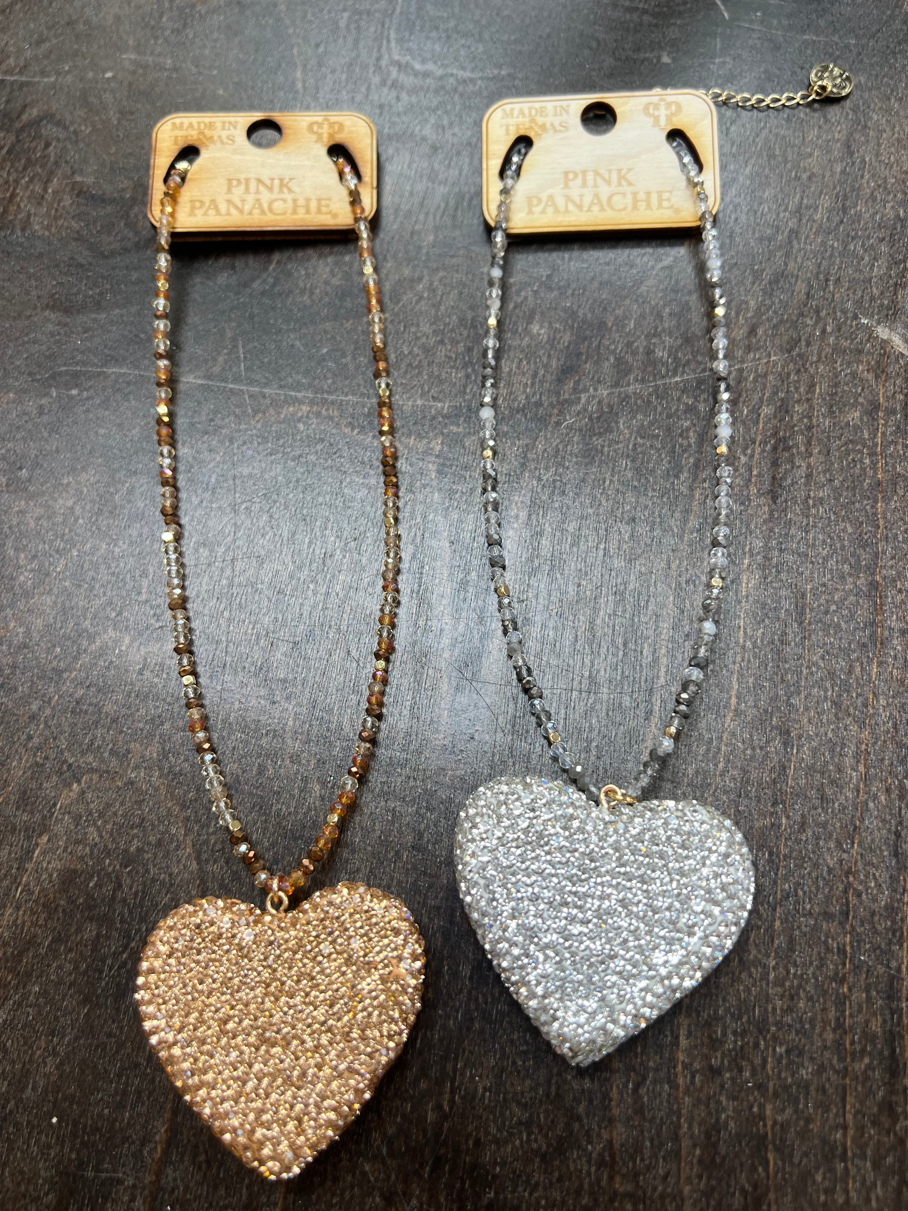 PINK PANACHE: Bling Heart Necklace on Simply Obsessed
