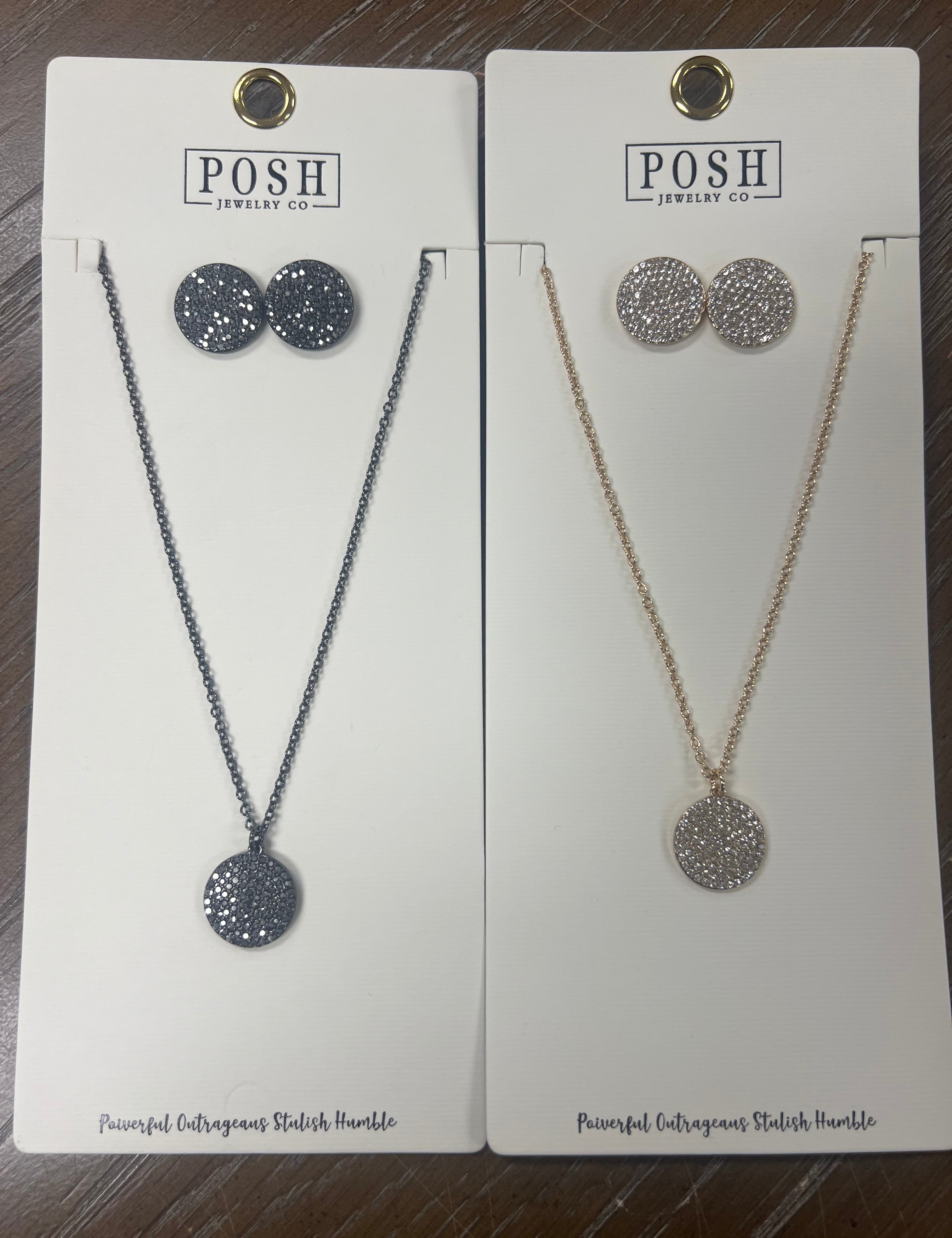 PINK PANACHE Bling Necklace Set on Simply Obsessed