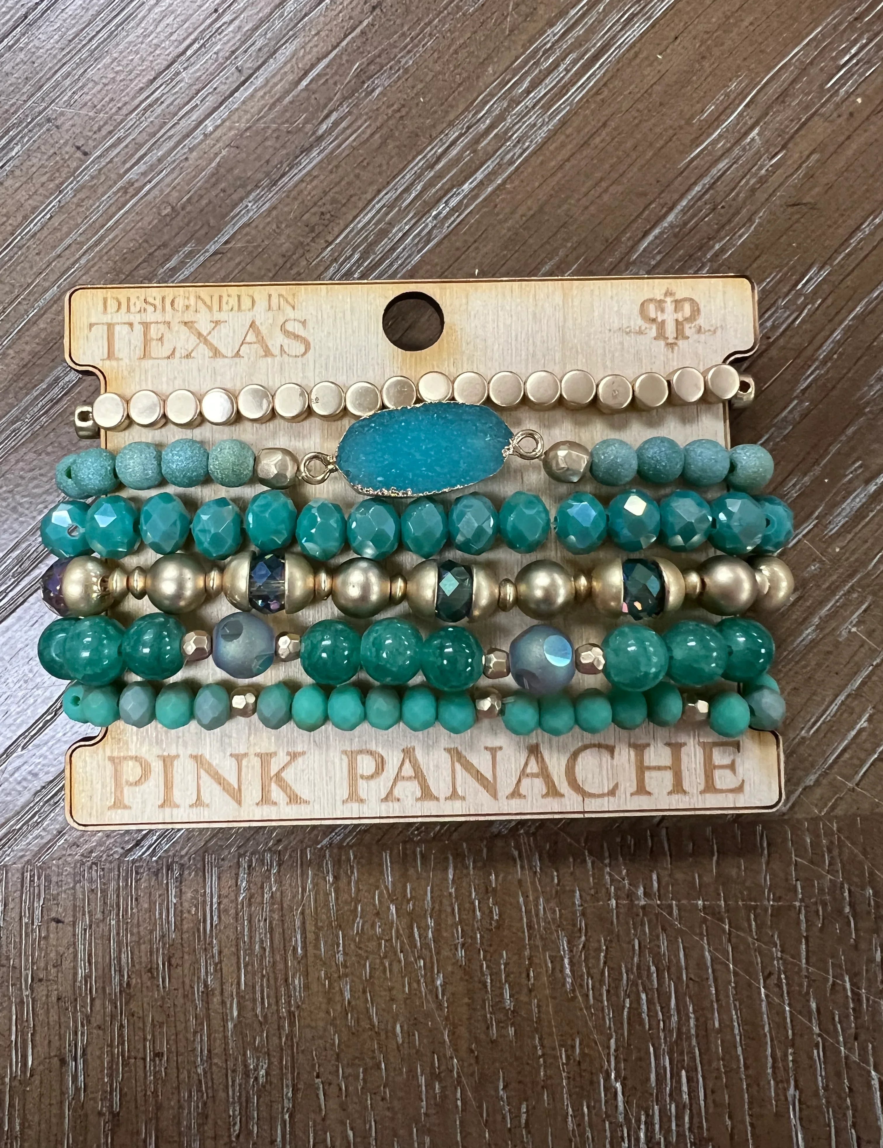 Gold Bracelet Stack on Simply Obsessed