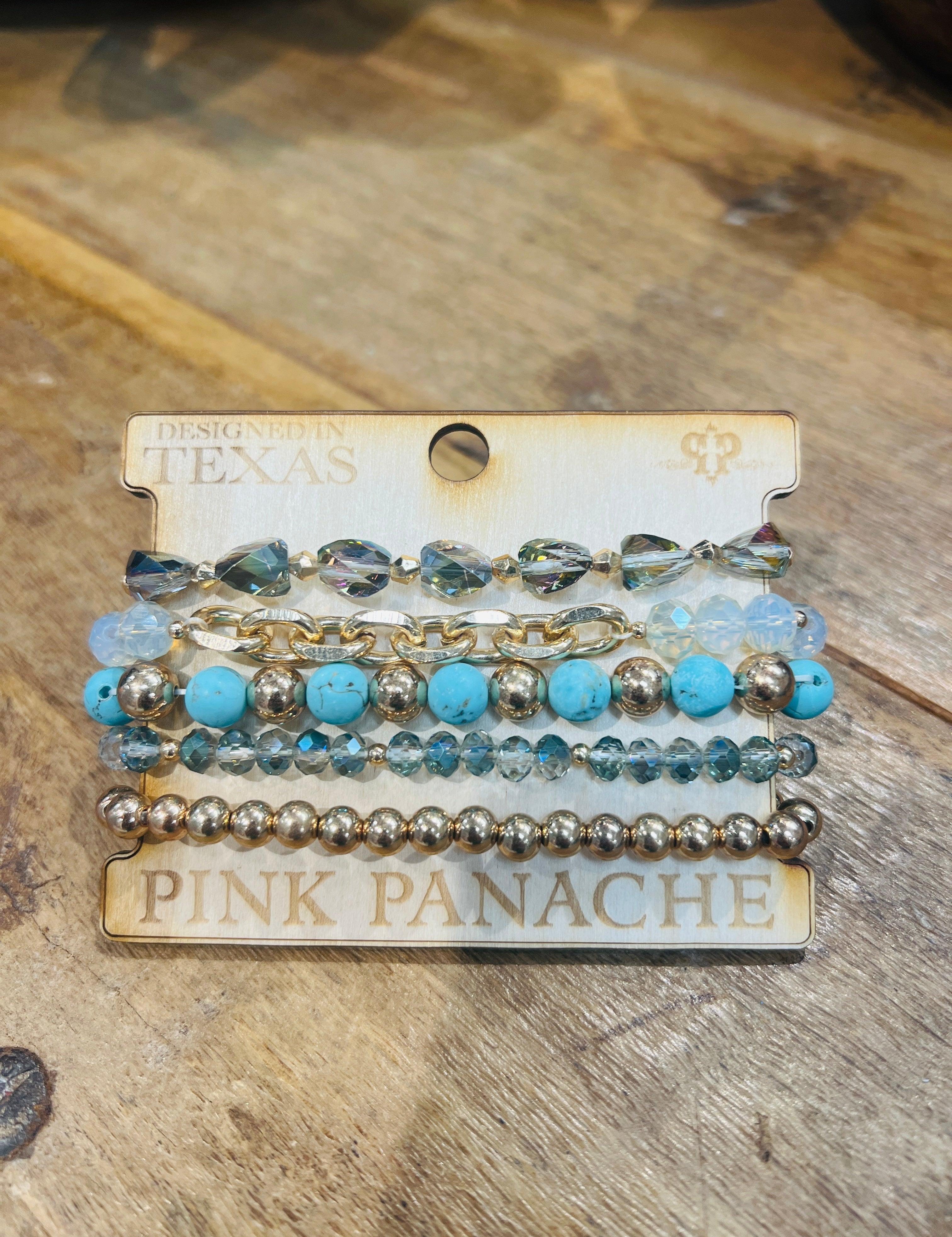Gold Chain Bracelet Stack on Simply Obsessed