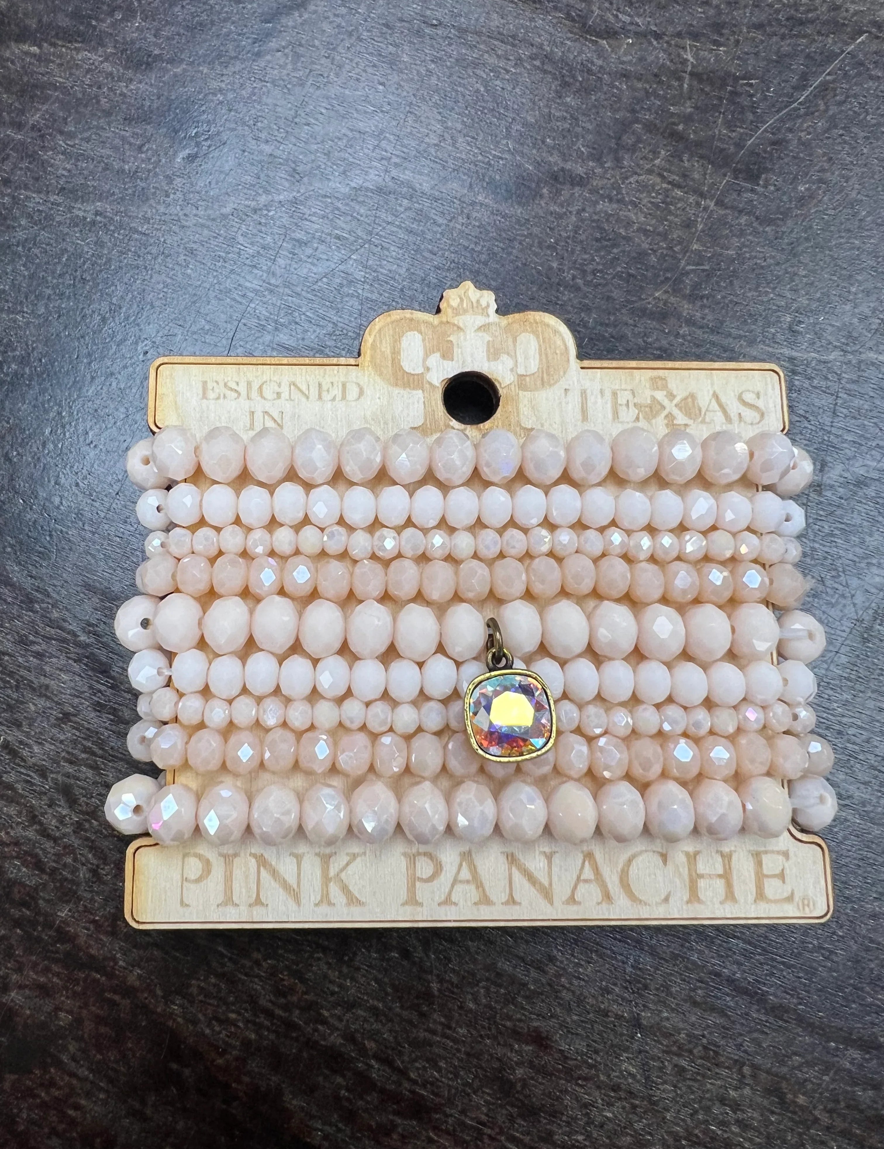 PINK PANACHE Blush Pink 9-Layer Bracelet Stack on Simply Obsessed