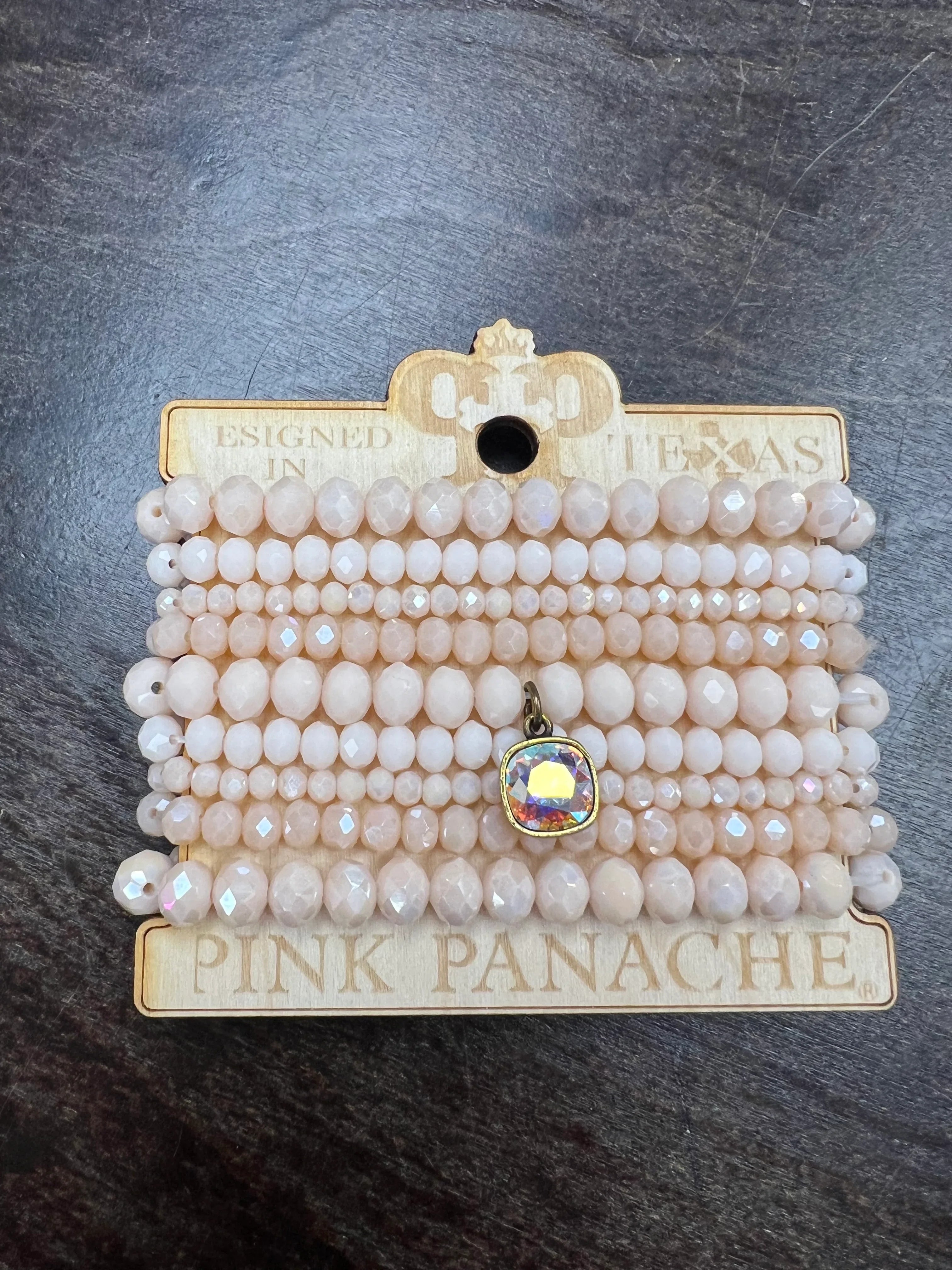 PINK PANACHE Blush Pink 9-Layer Bracelet Stack on Simply Obsessed