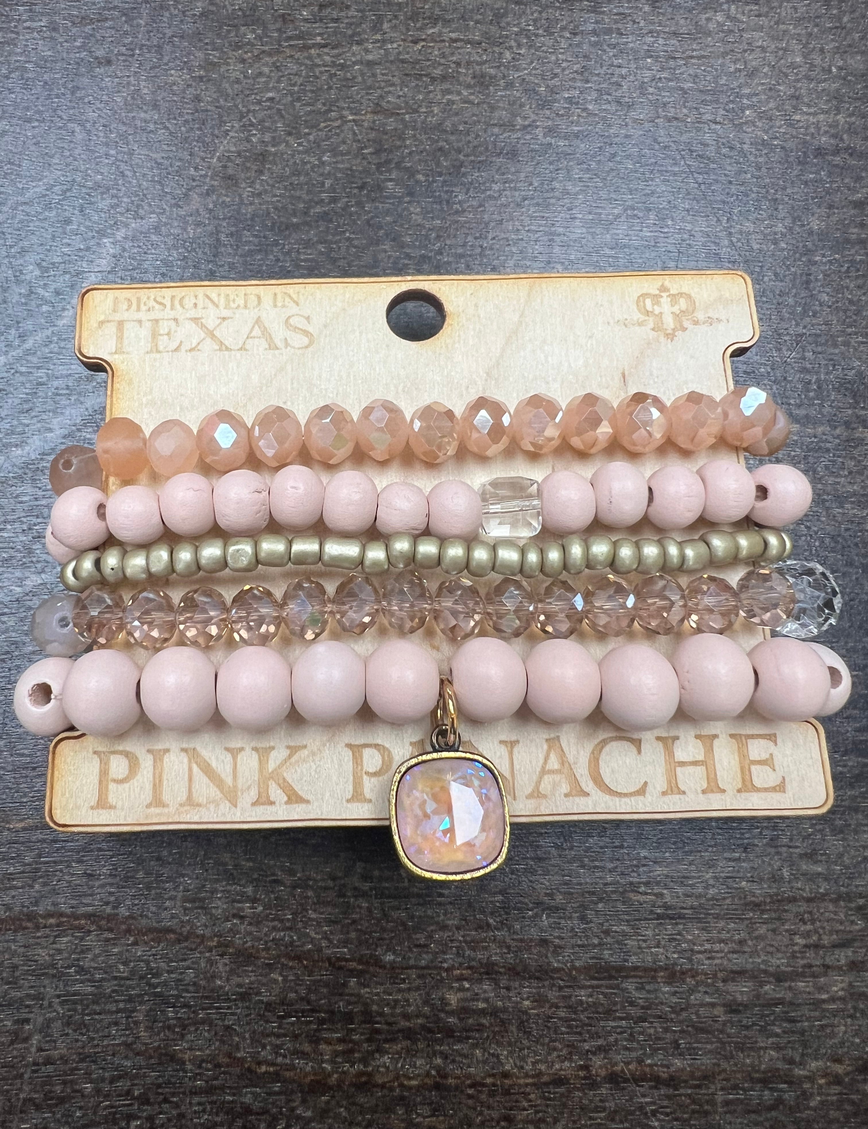 Gold Bracelet Stack on Simply Obsessed