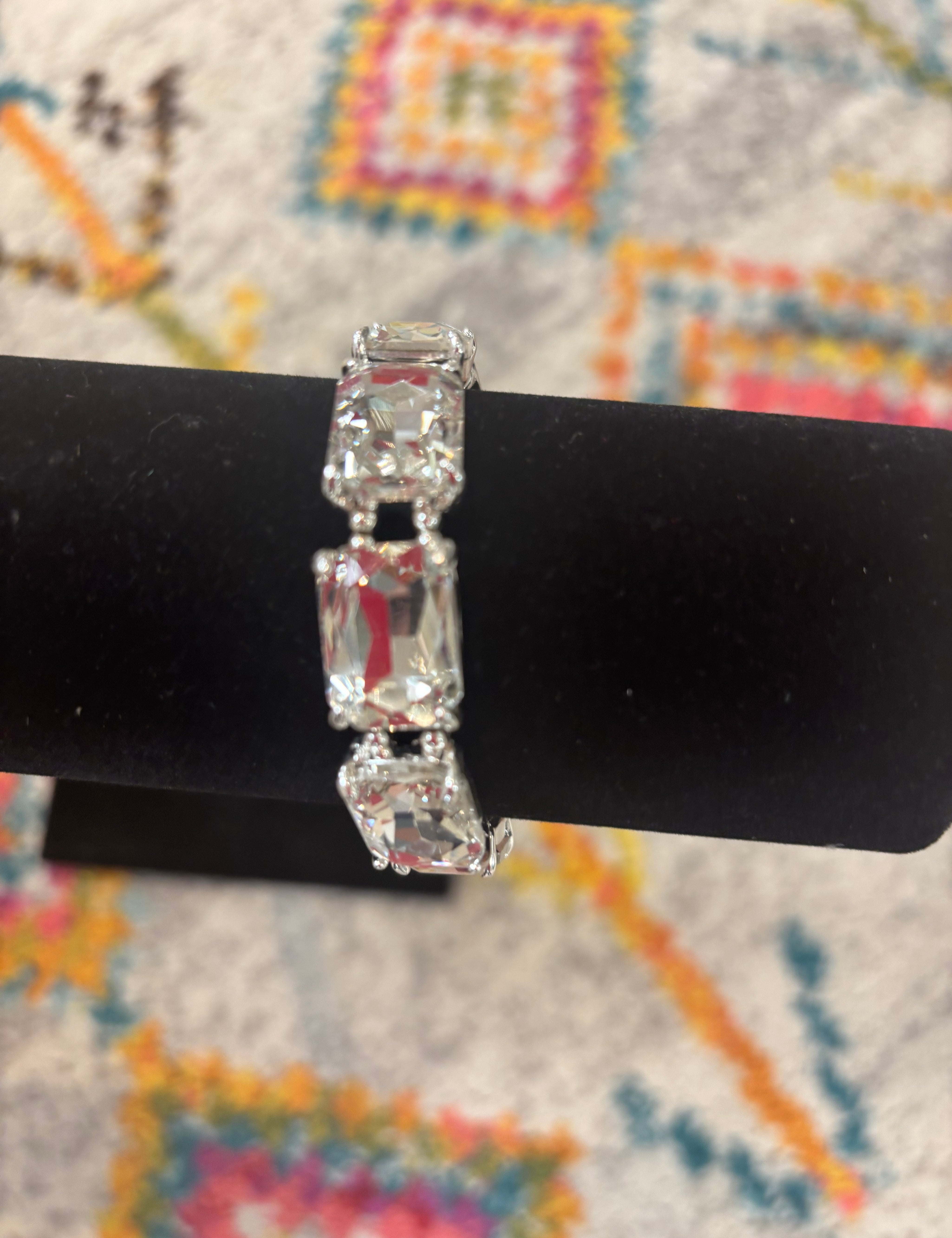 PINK PANACHE: Clear Stone Bracelet on Simply Obsessed