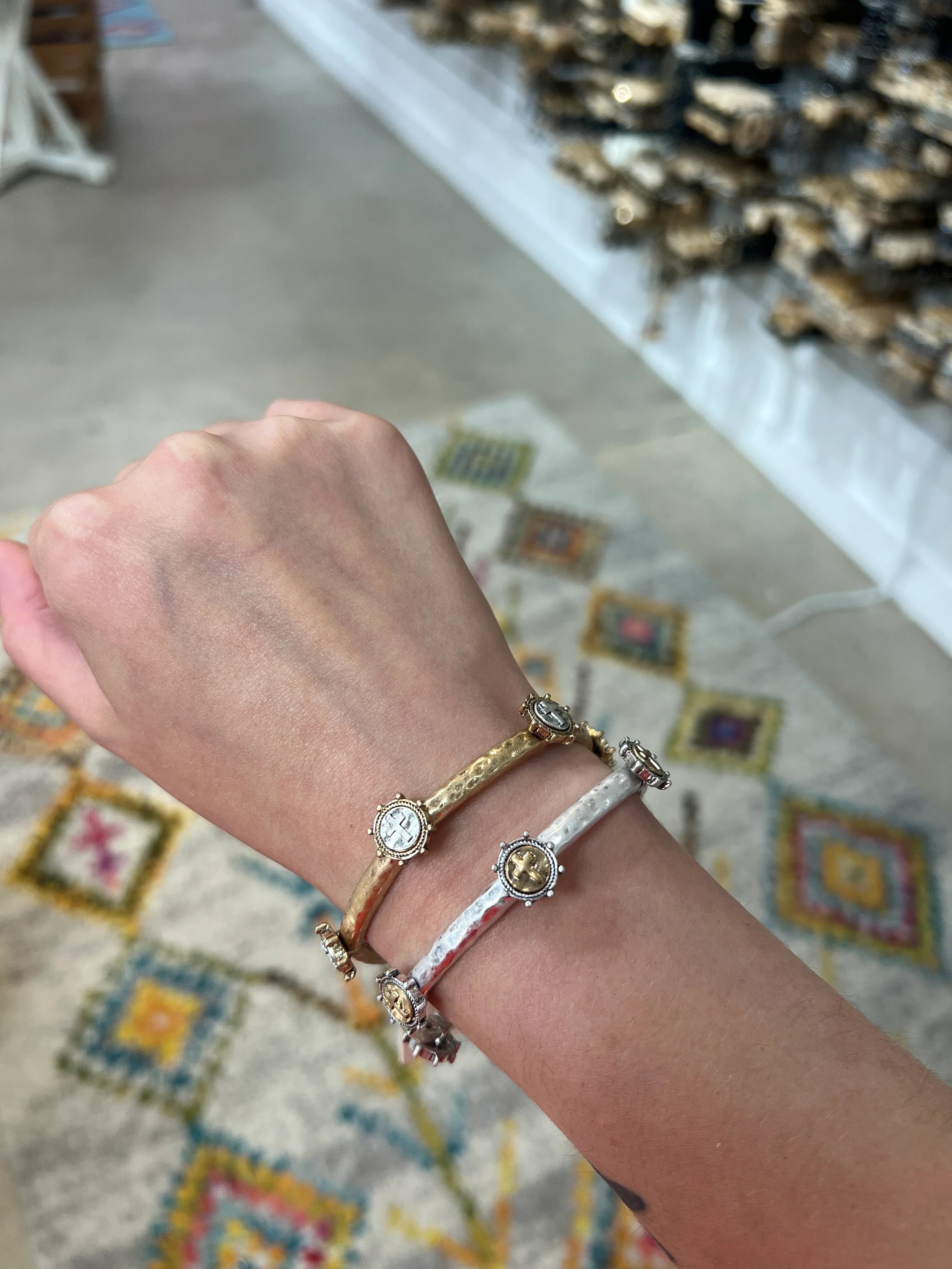 PINK PANACHE Cross Stretch Bracelets on Simply Obsessed