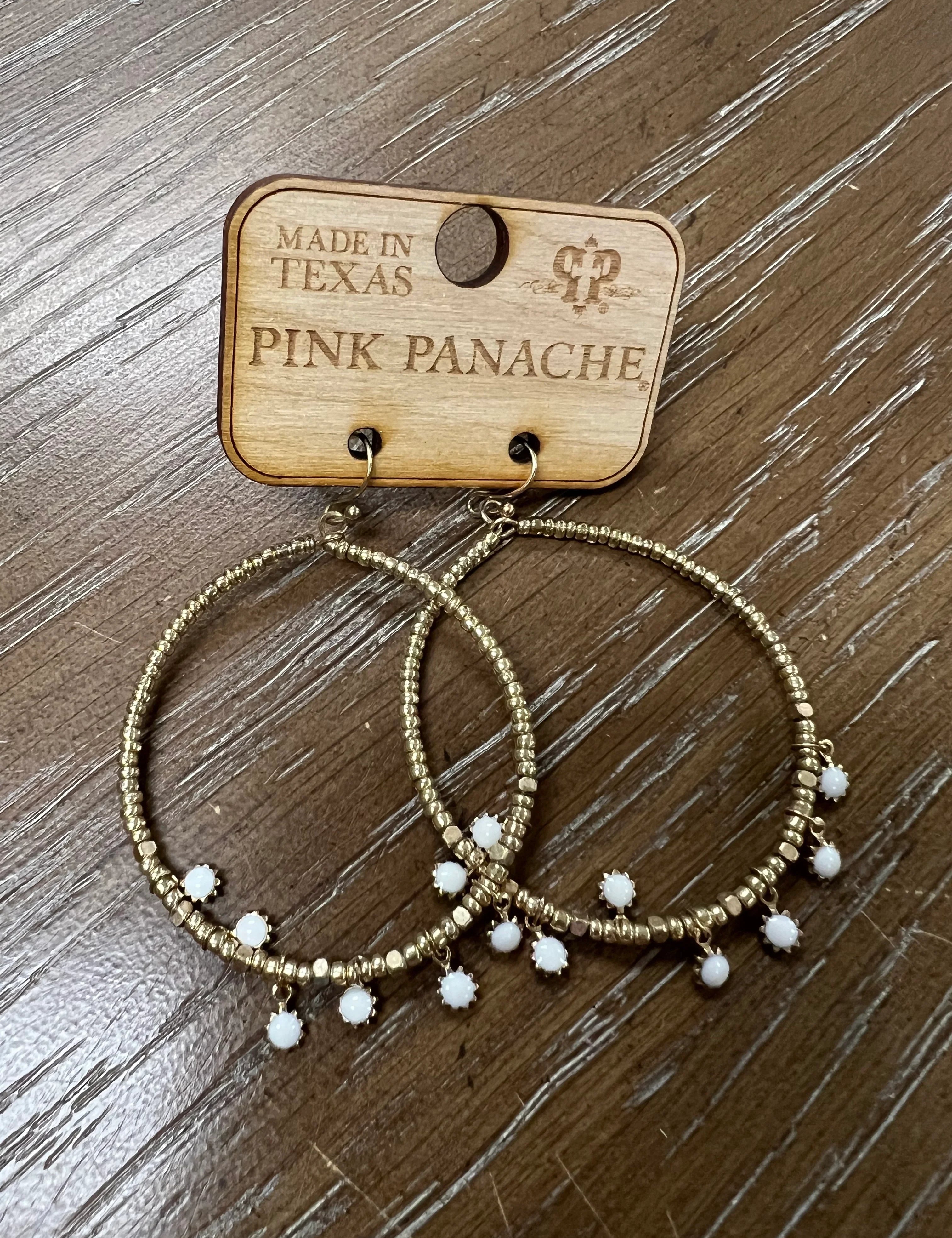 PINK PANACHE Dainty Gold Hoops on Simply Obsessed