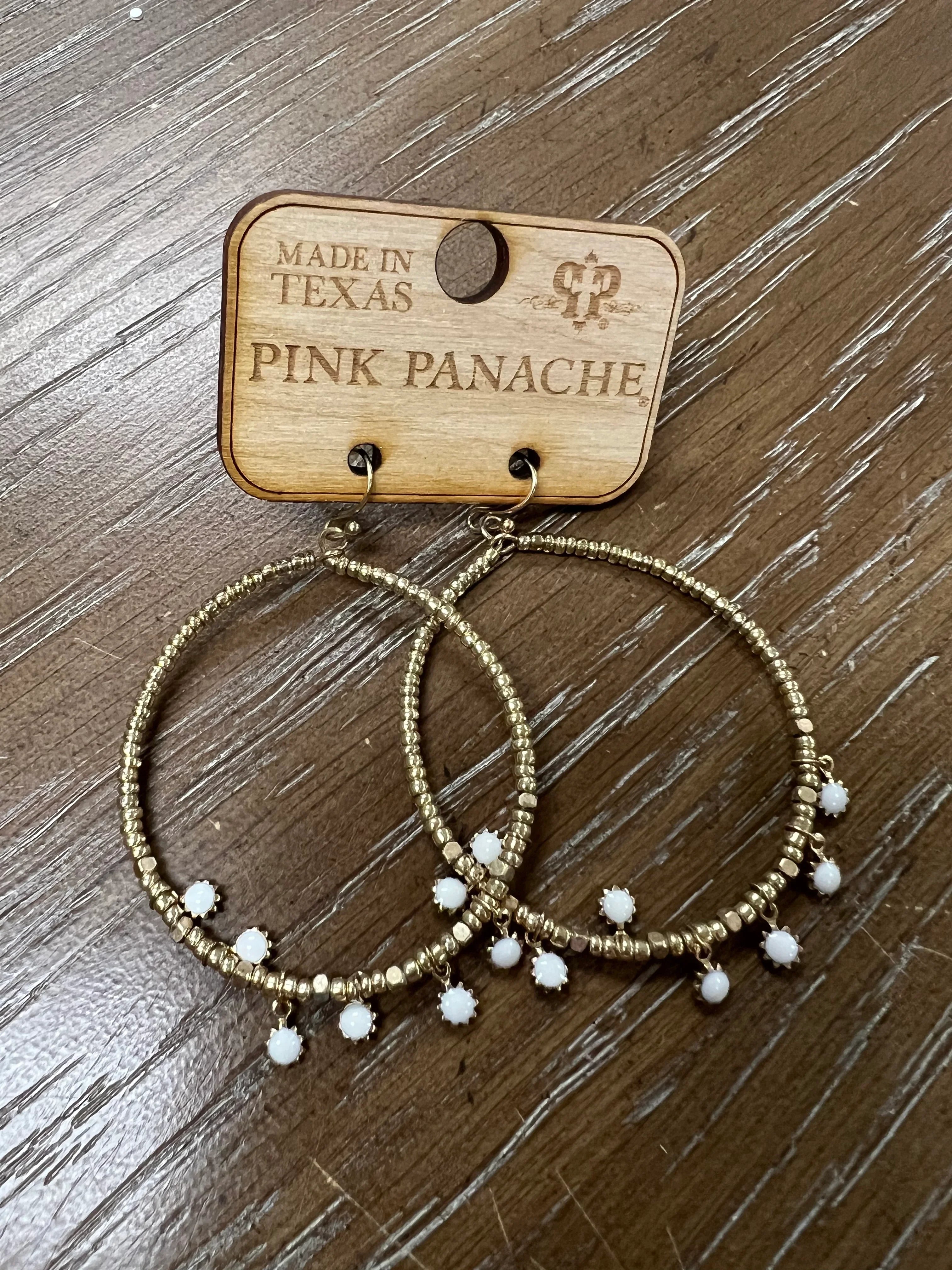PINK PANACHE Dainty Gold Hoops on Simply Obsessed