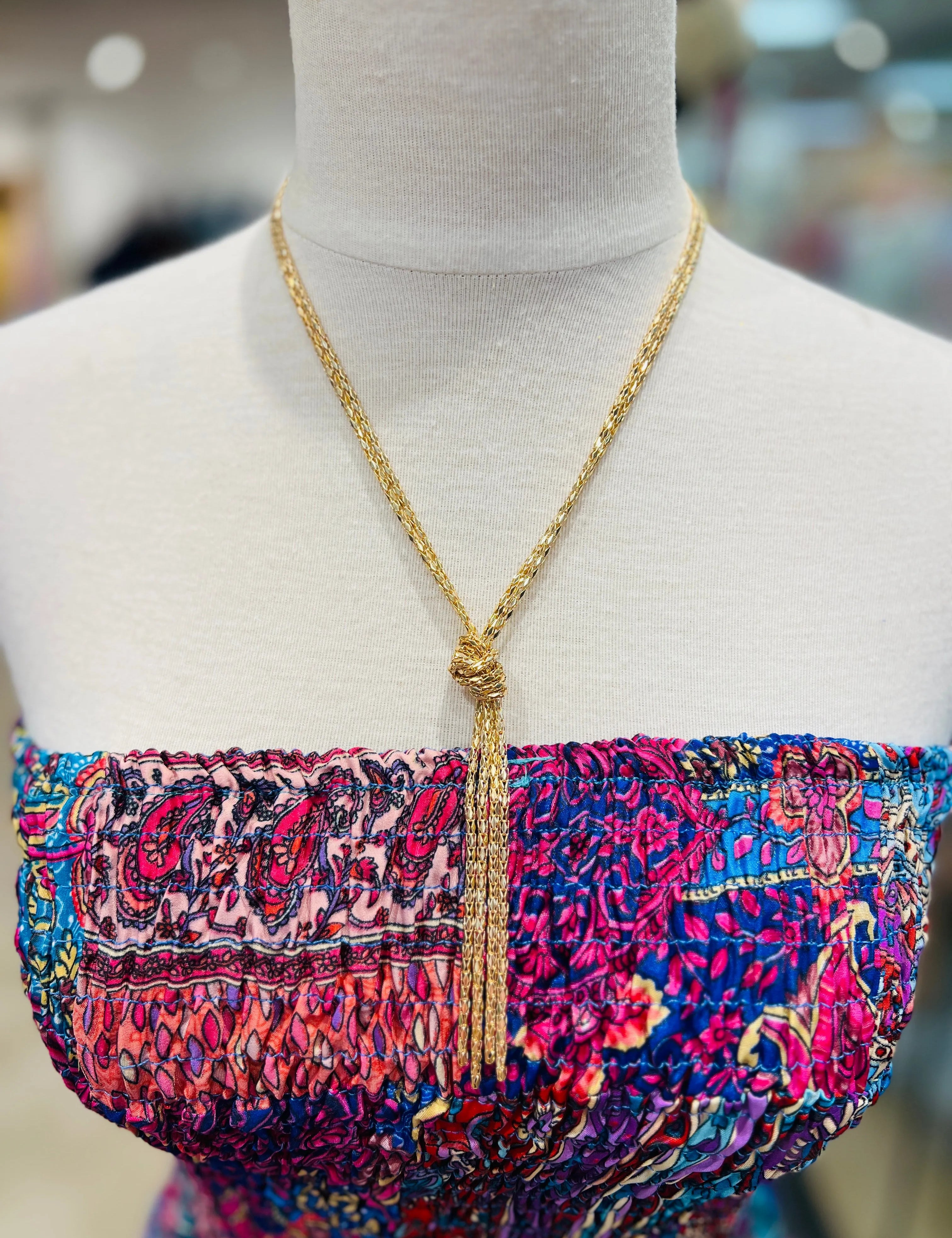 PINK PANACHE Dainty Gold Necklace on Simply Obsessed