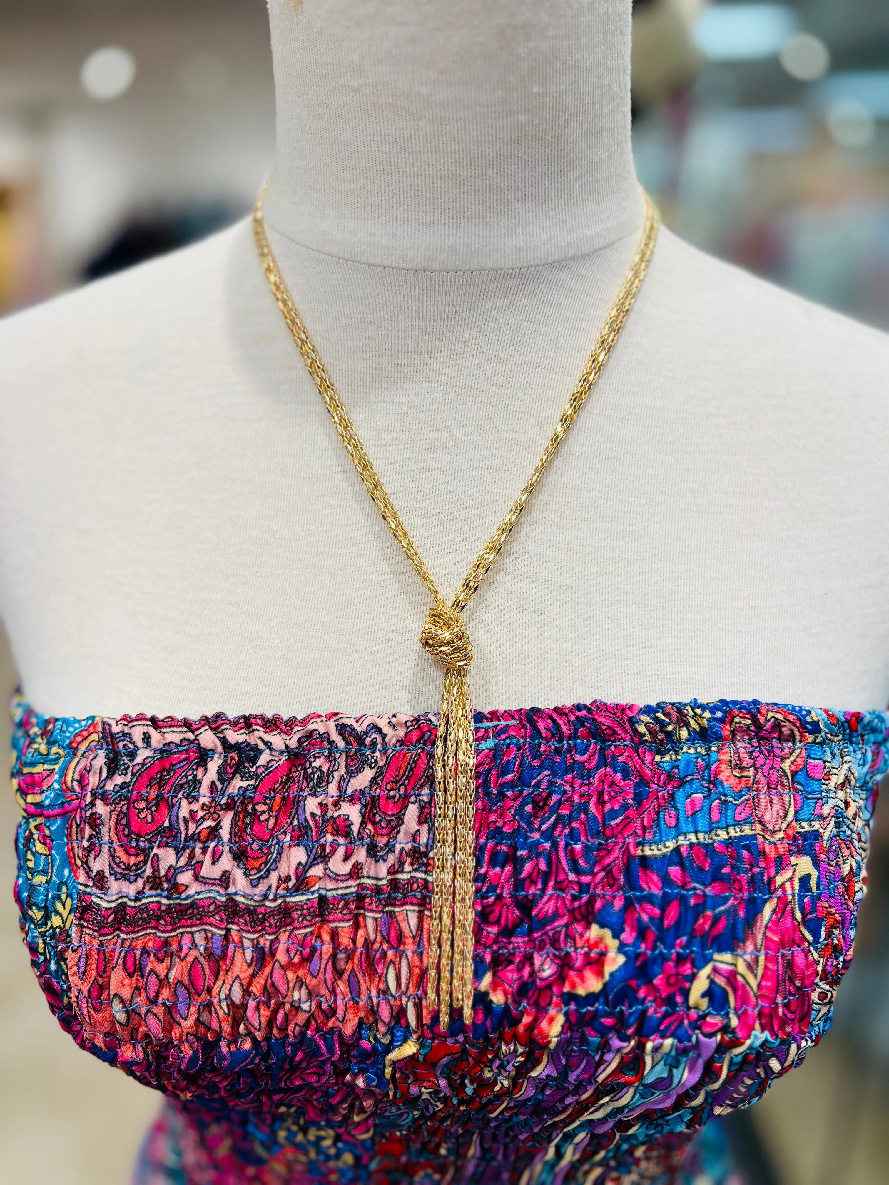 PINK PANACHE Dainty Gold Necklace on Simply Obsessed