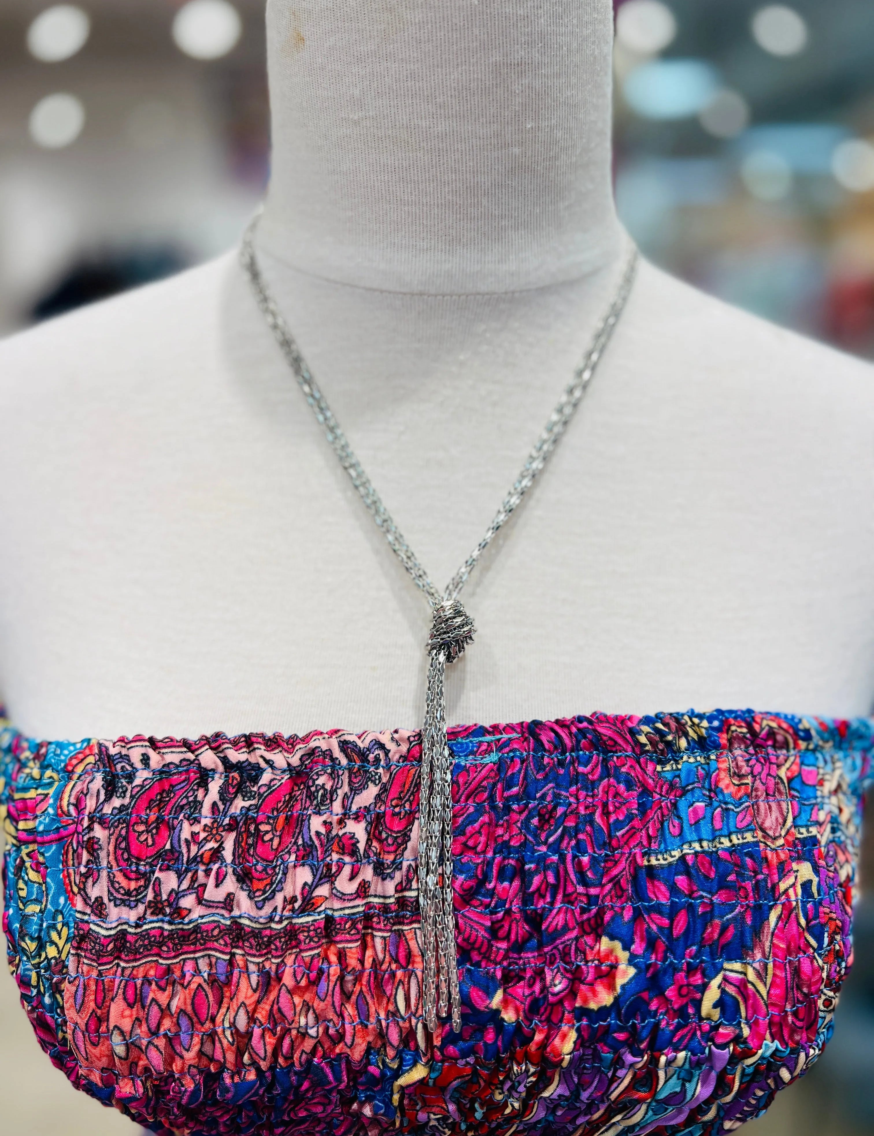 PINK PANACHE Dainty Silver Necklace on Simply Obsessed