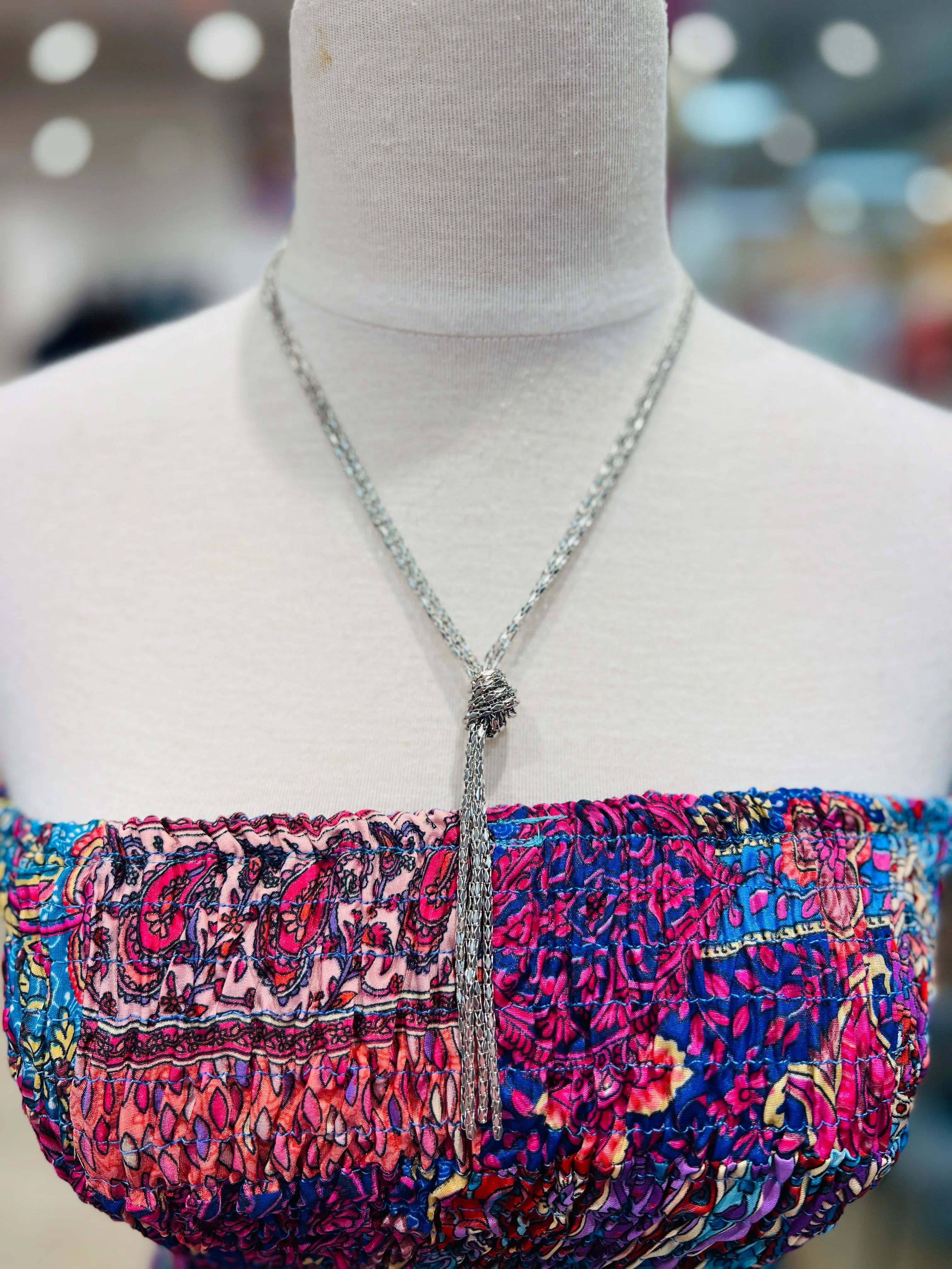 PINK PANACHE Dainty Silver Necklace on Simply Obsessed