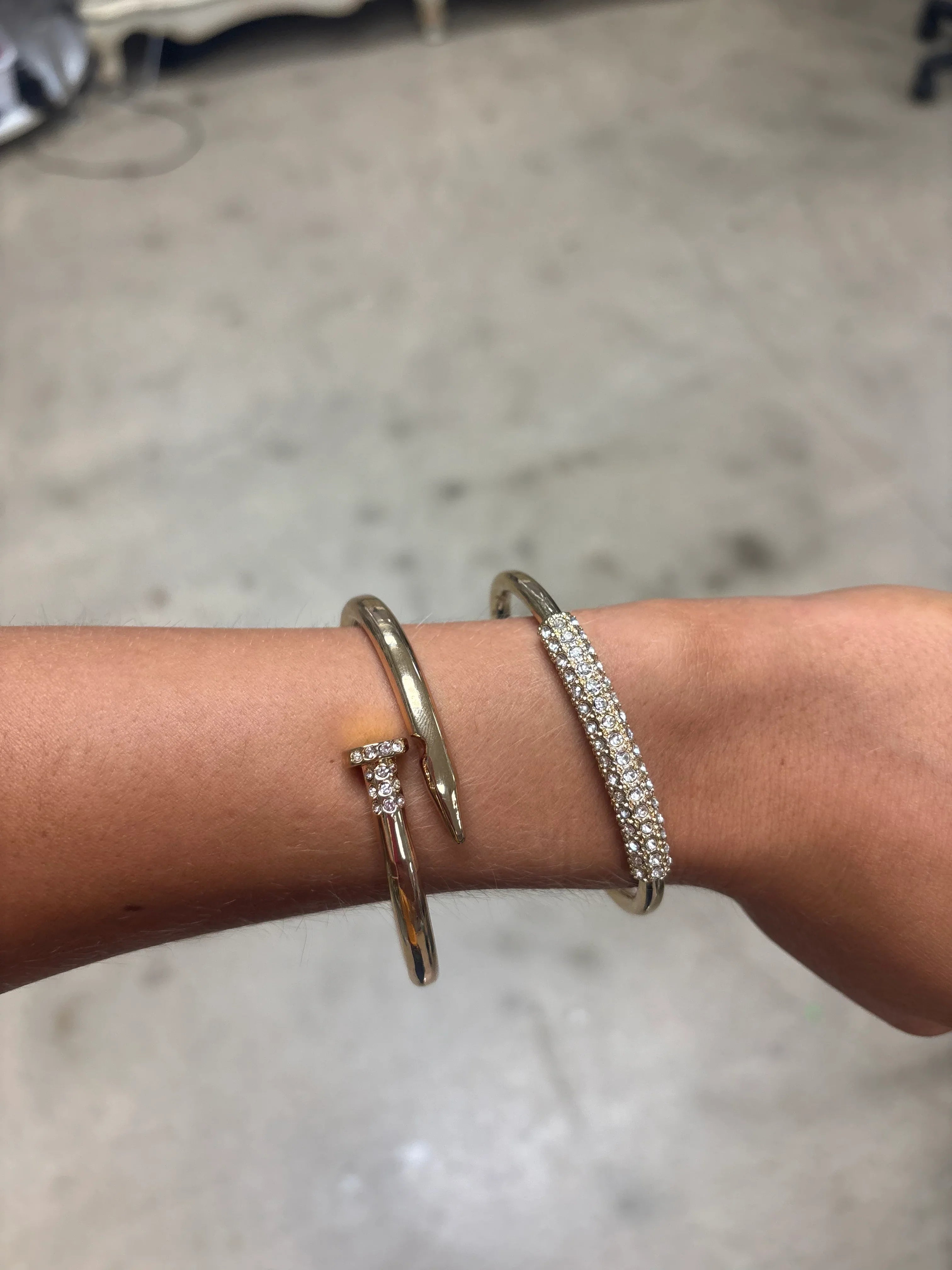 PINK PANACHE Doorbuster Gold Rhinestone Bracelets on Simply Obsessed