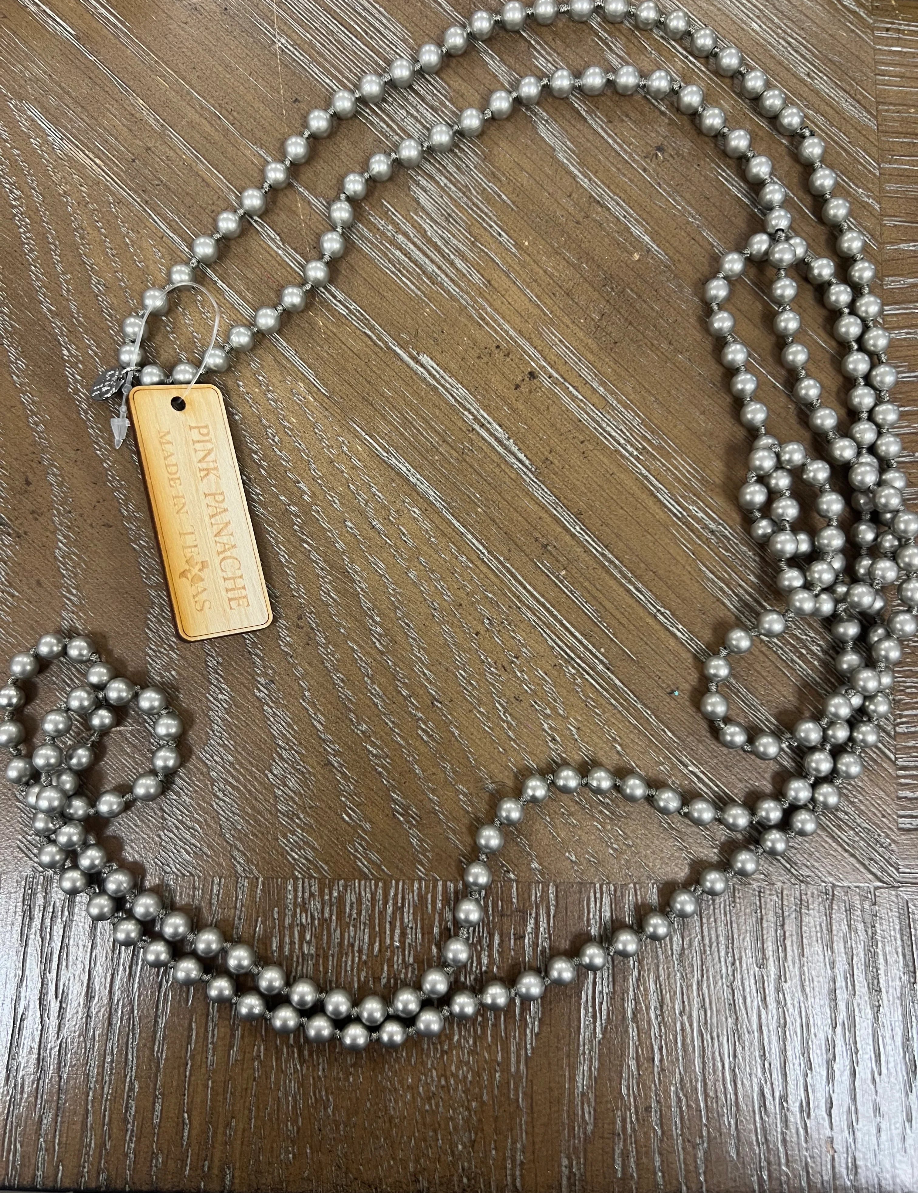 PINK PANACHE Extra Long Navajo Pearl Necklace on Simply Obsessed