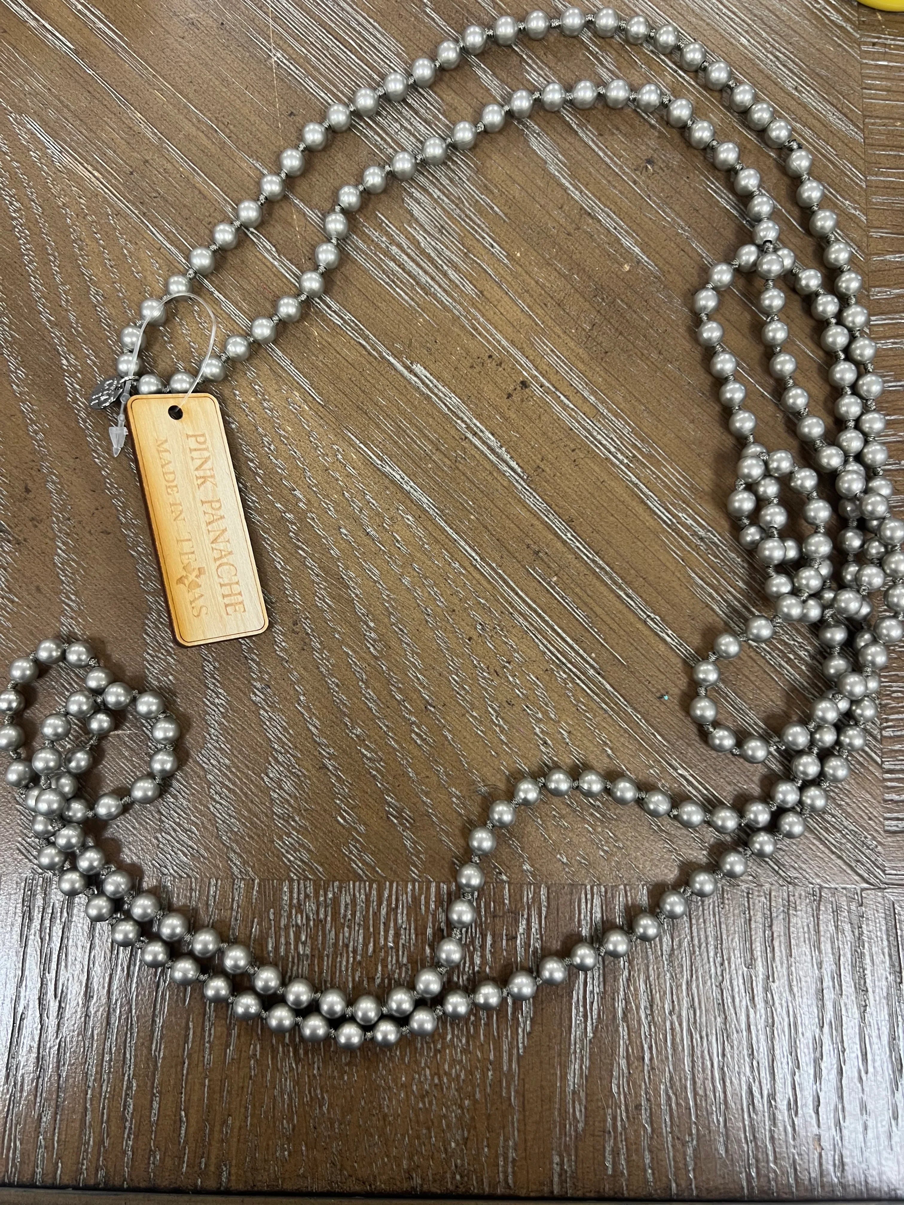 PINK PANACHE Extra Long Navajo Pearl Necklace on Simply Obsessed